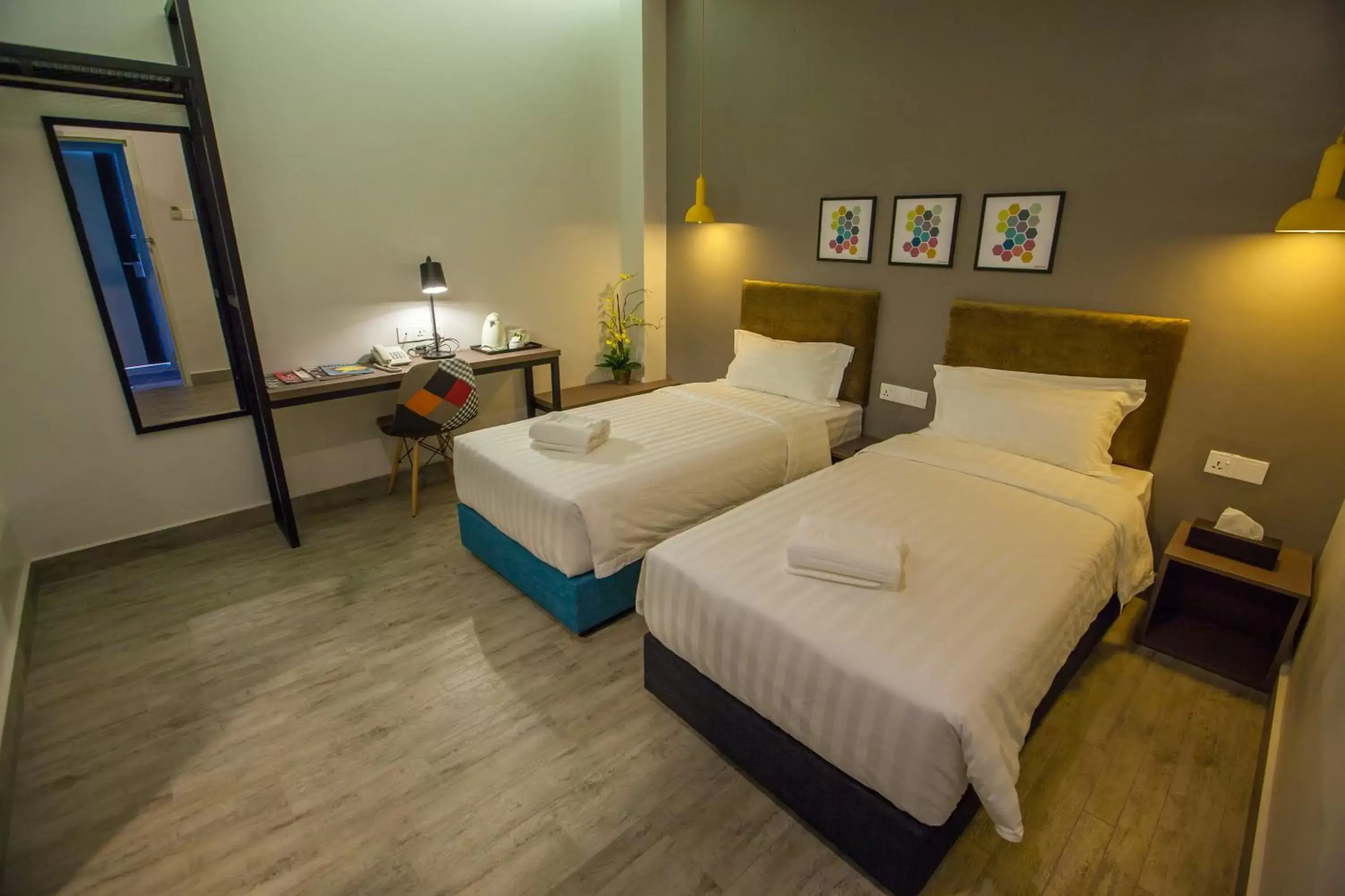 Superior Twin Room (No Window) in Bzz Hotel Skudai Superior Twin Room (No Window) in Bzz Hotel Skudai