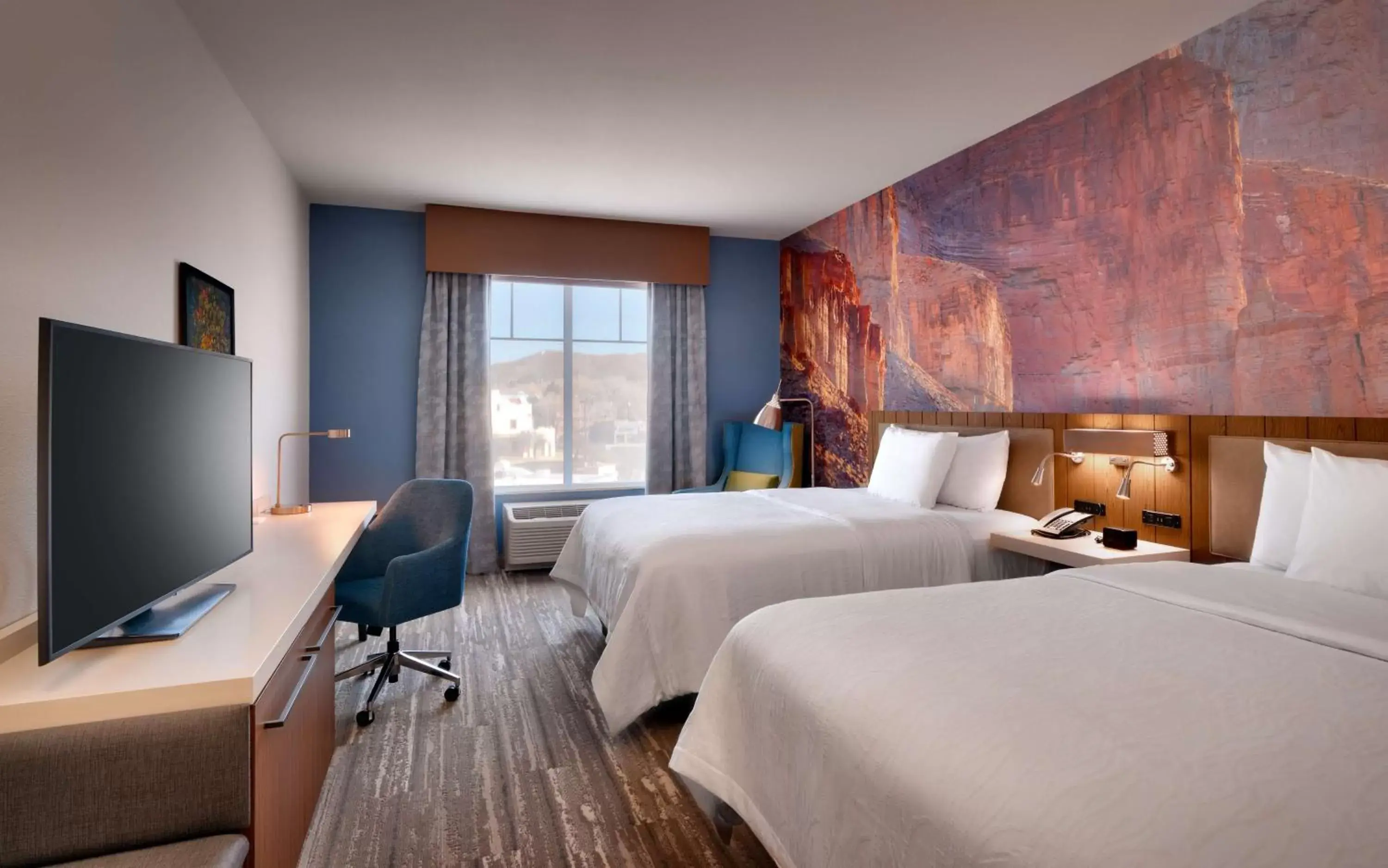 Queen Room with Two Queen Beds in Hilton Garden Inn Prescott Downtown, Az Queen Room with Two Queen Beds in Hilton Garden Inn Prescott Downtown, Az