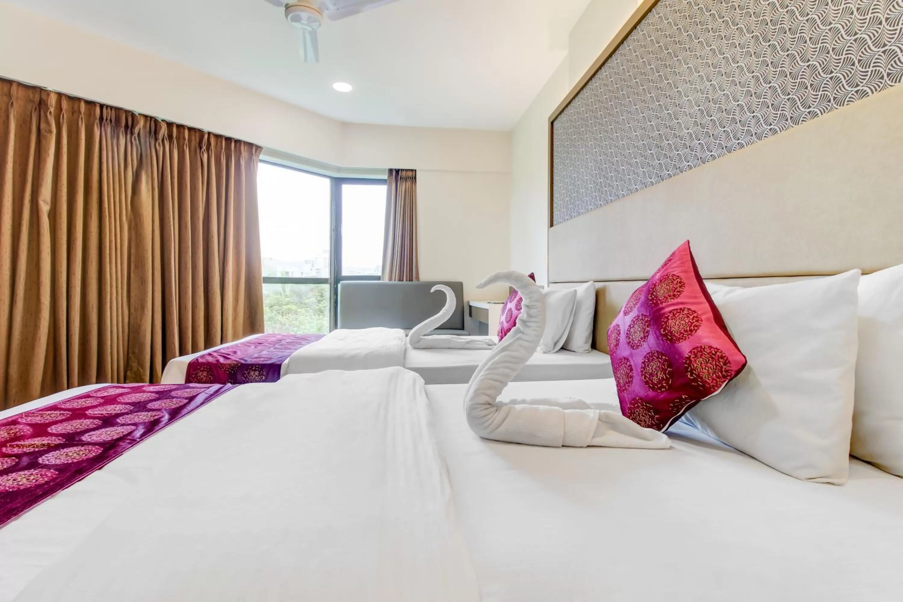 Bed in Grand Mookambika