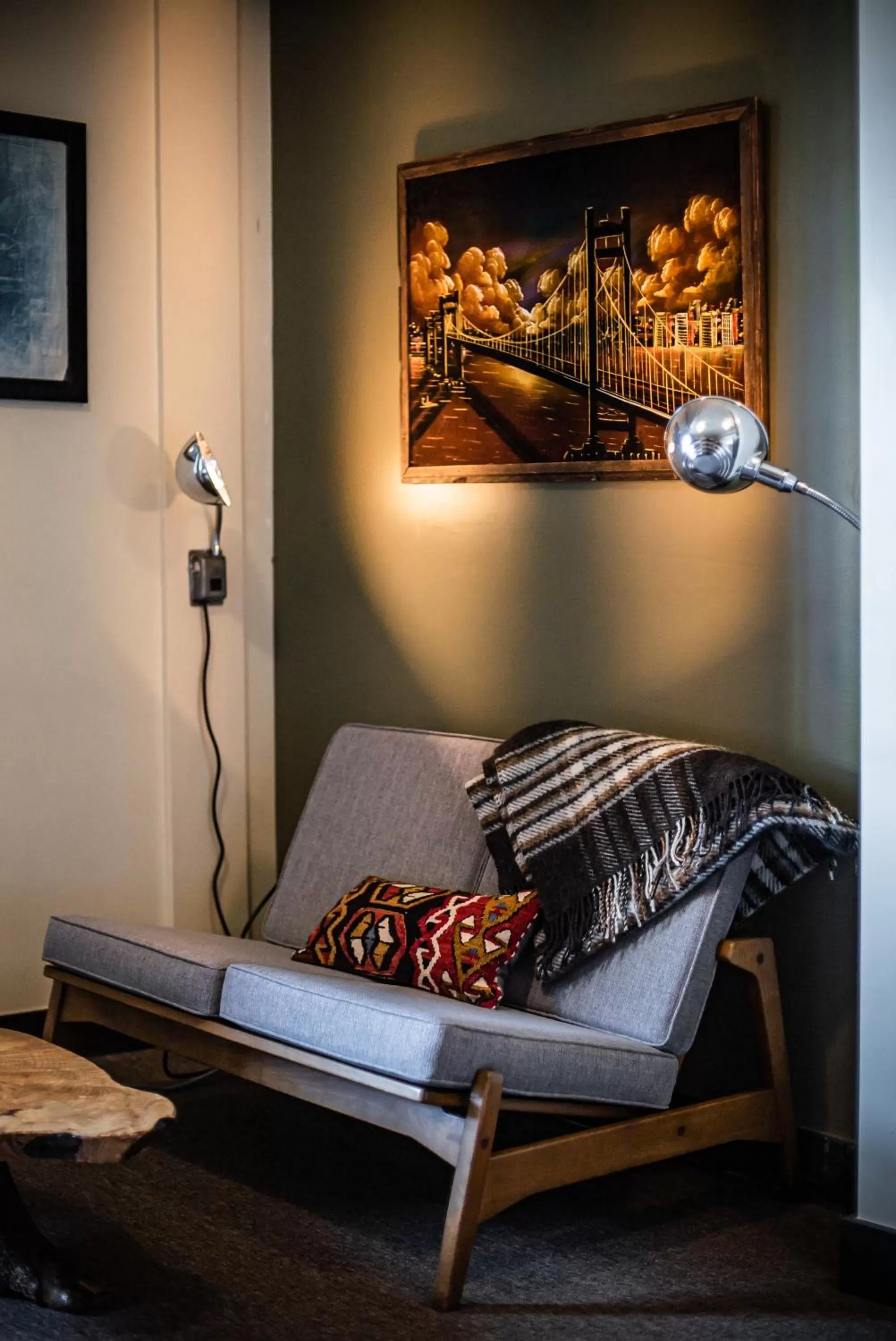 Seating area in KEX Hotel