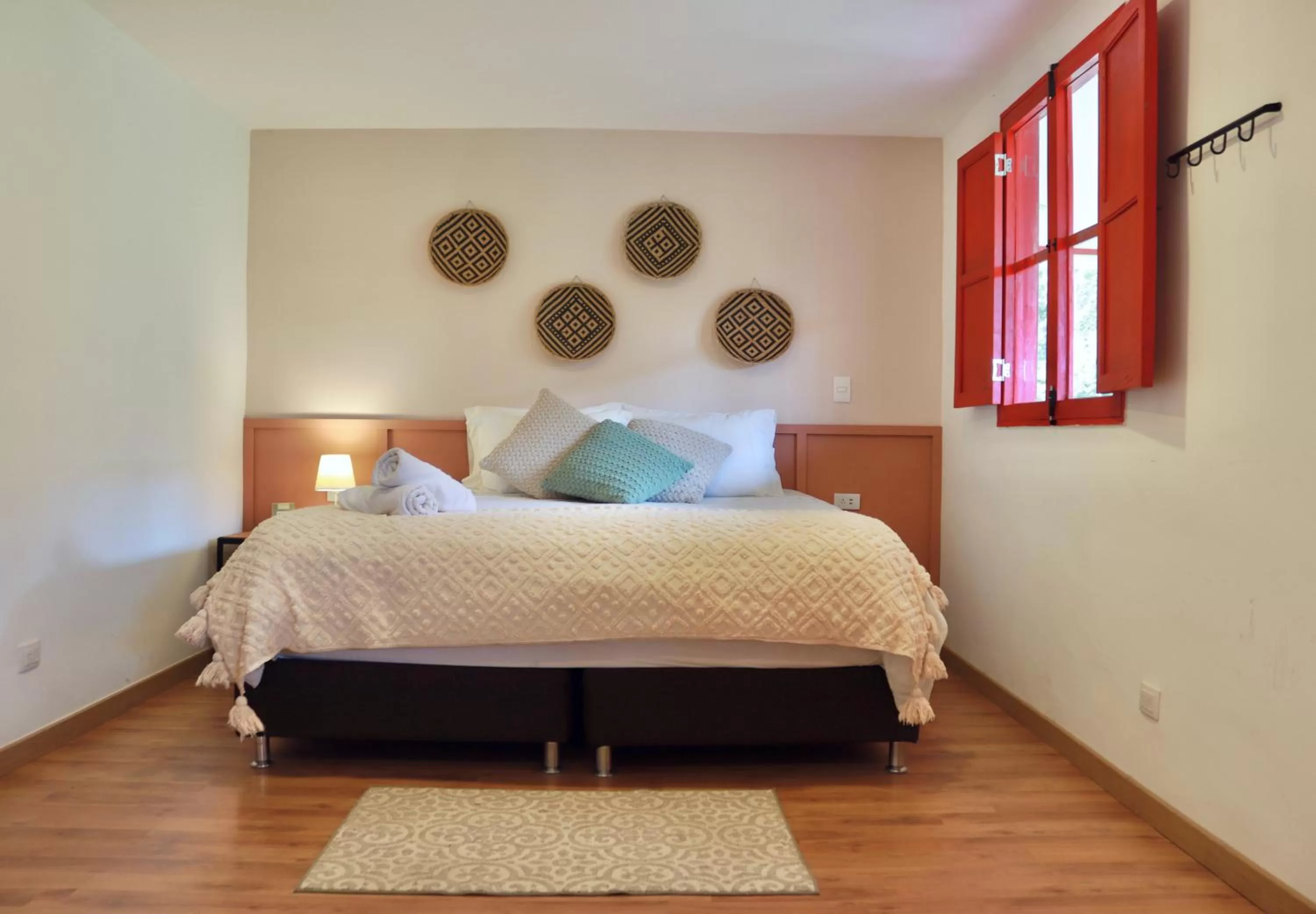 Photo of the whole room, Bed in La Cabaña Ecohotel - Valle del Cocora