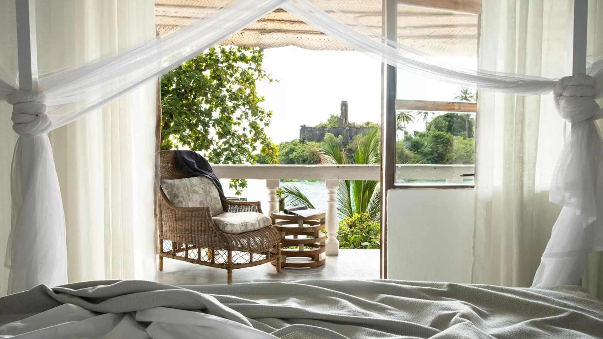Patio, Bed in Chuini Zanzibar Lodge by NEWMARK