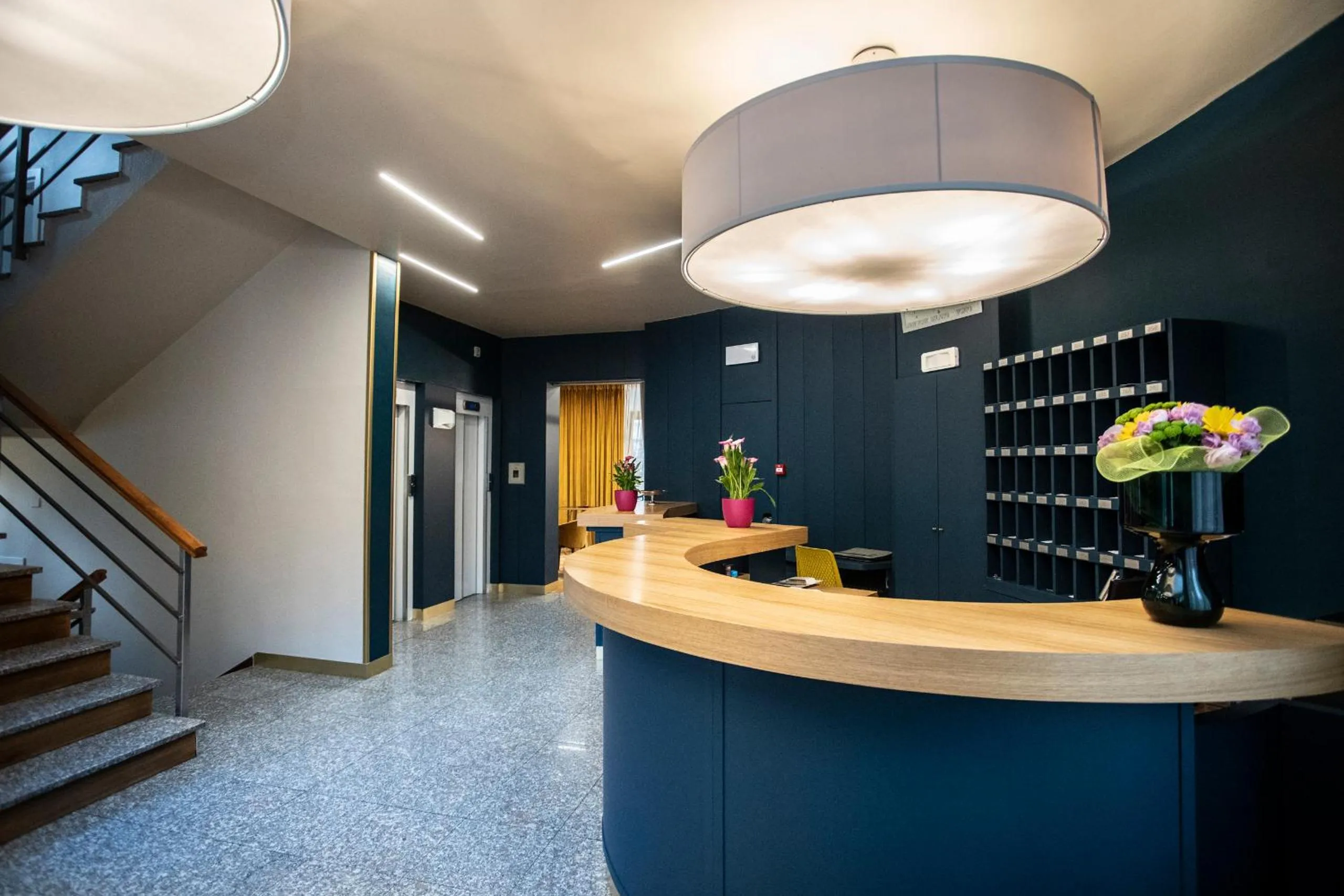 Seating area in Hotel Delta