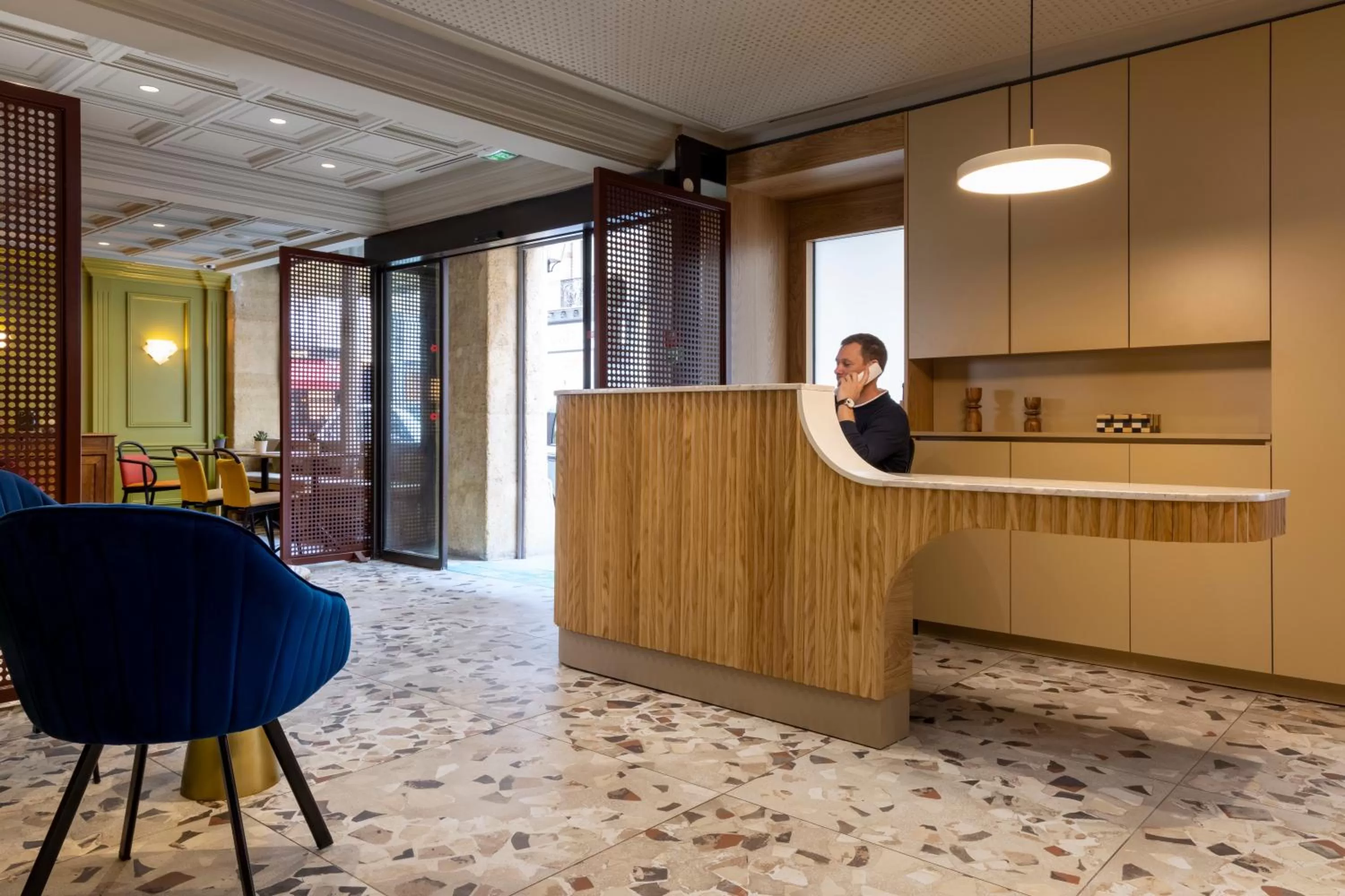 Lobby or reception in Hôtel De La Paix