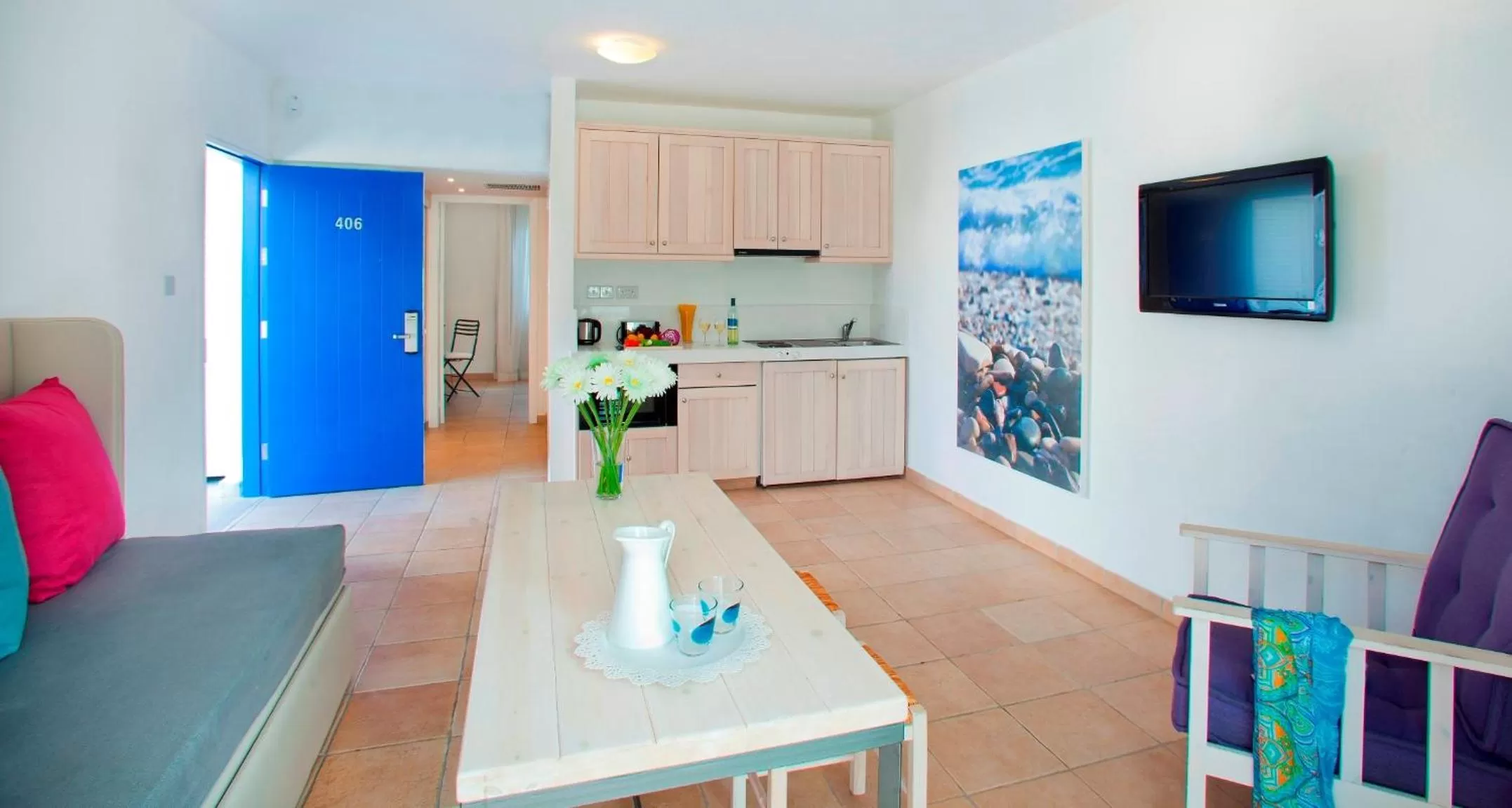 Living room in Aliathon Aegean