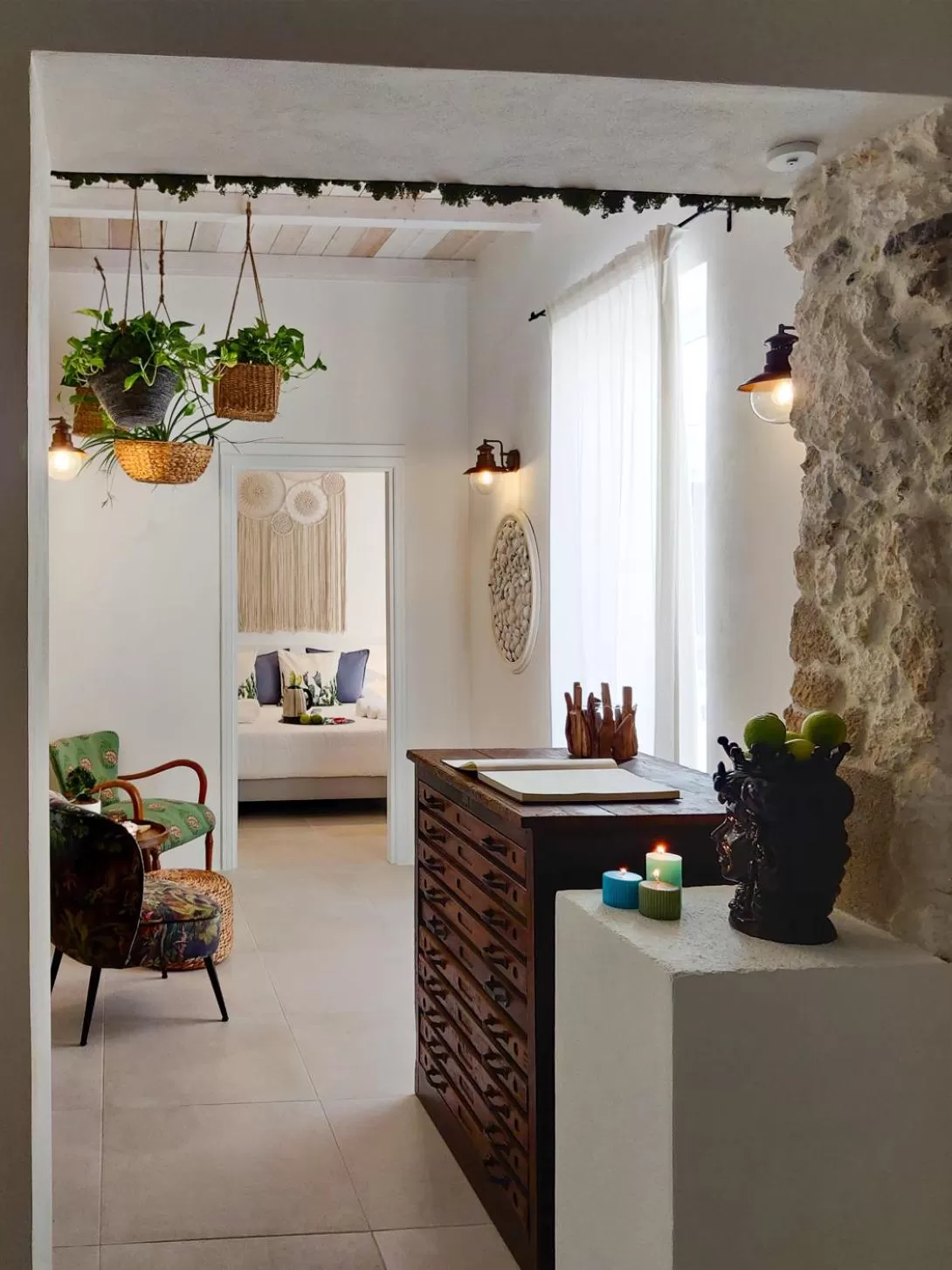 Lobby or reception, Bed in Calamùrn Ortigia