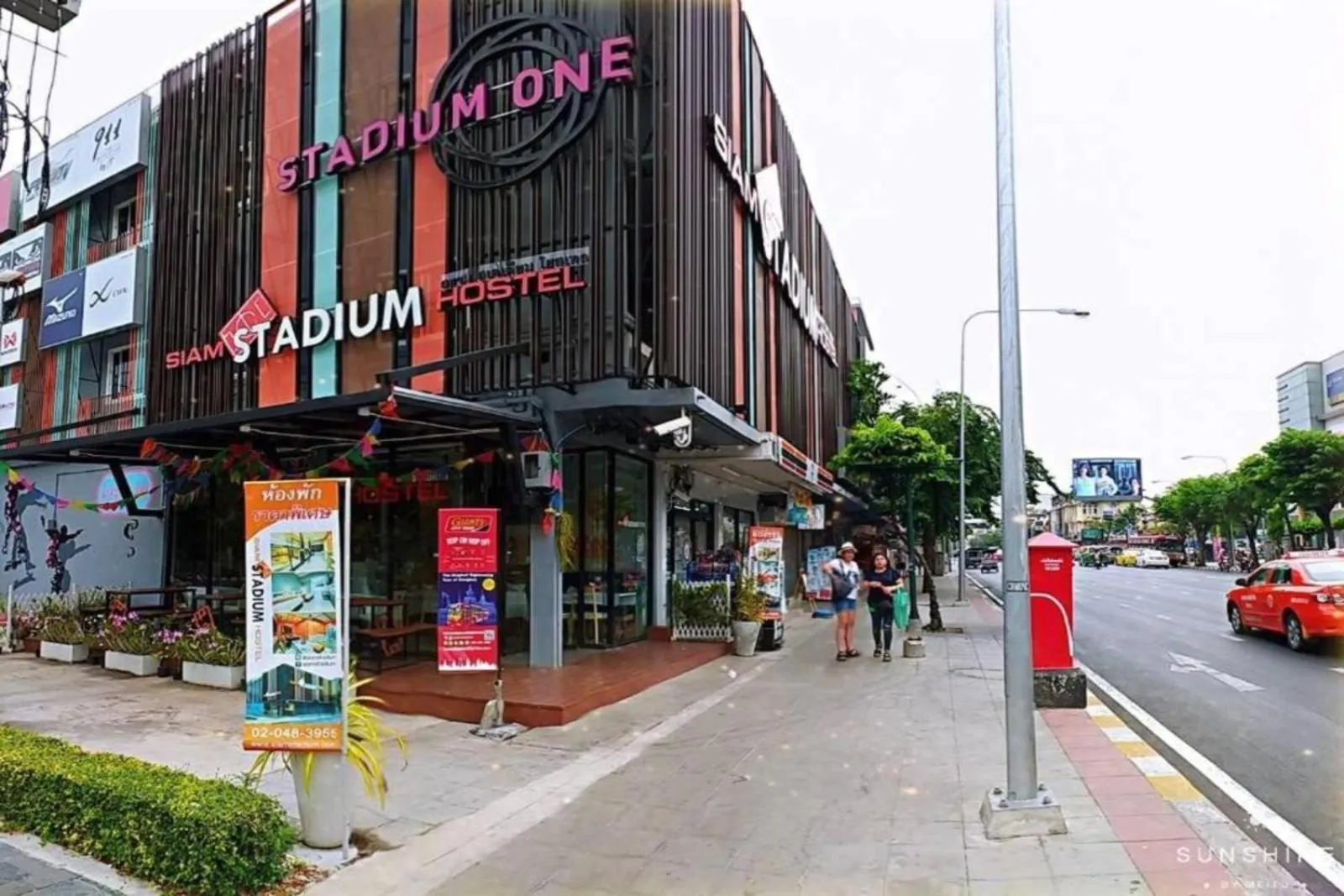 Property building in Siam Stadium Hostel