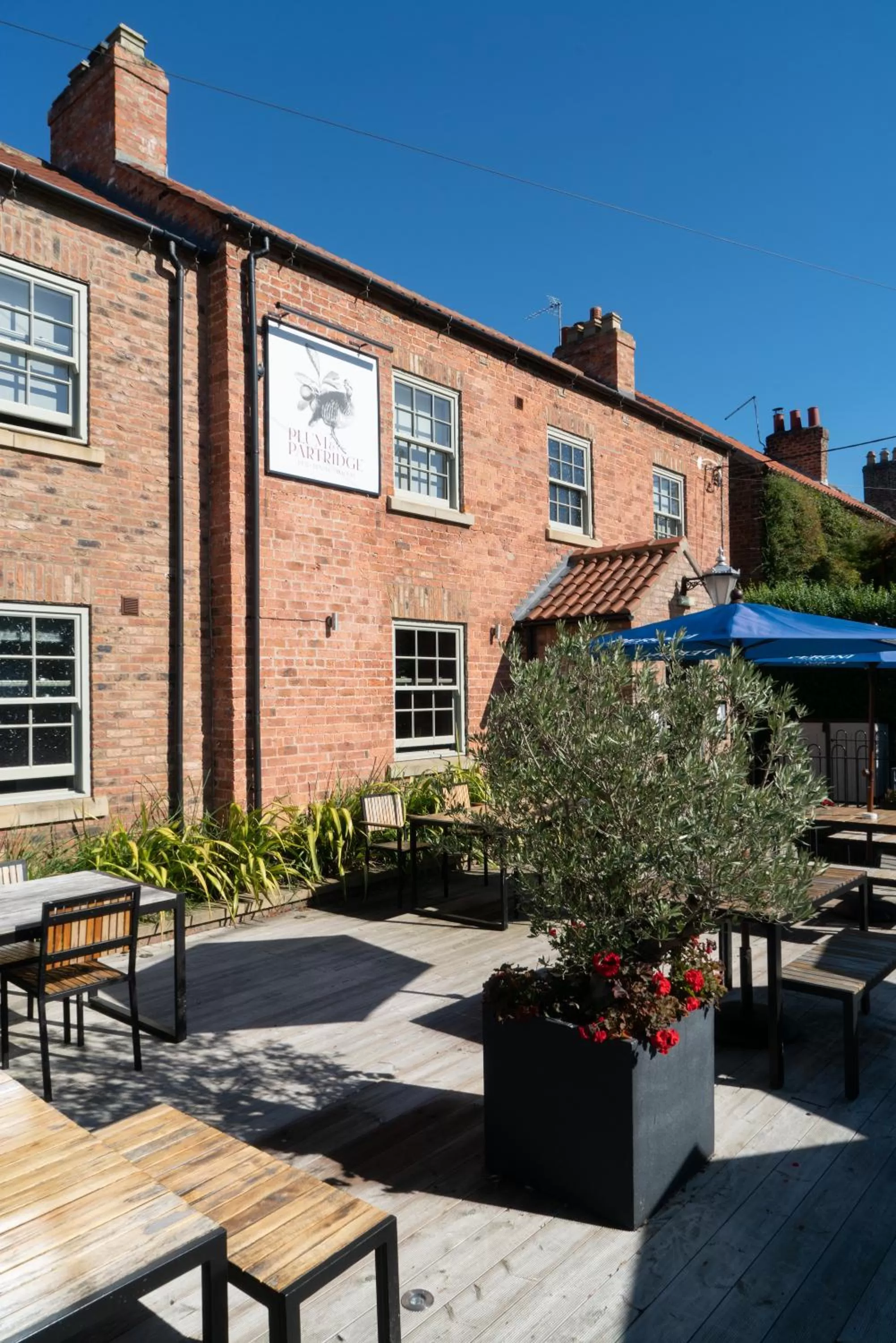 Balcony/Terrace in Plum and Partridge Husthwaite