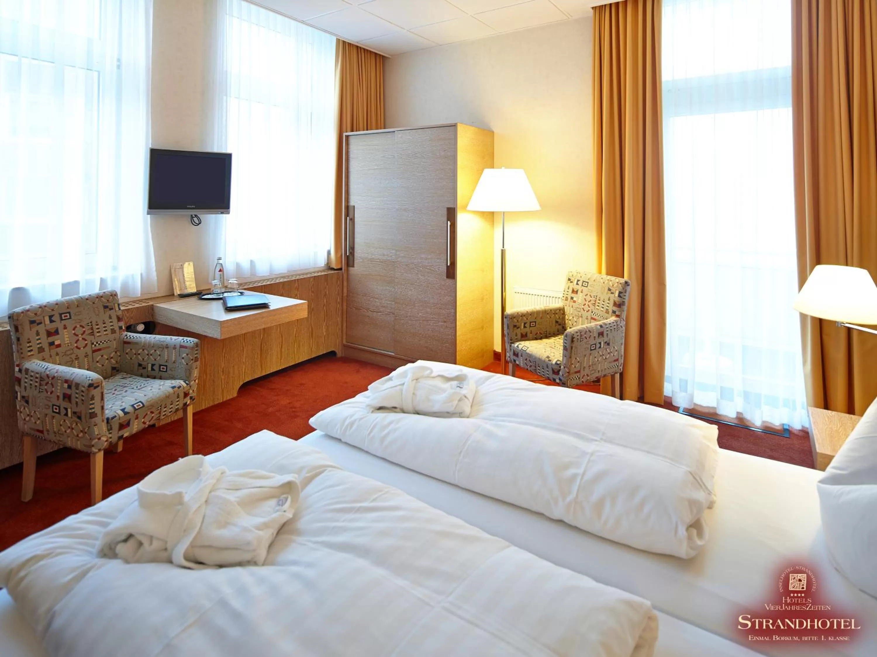 Decorative detail, Bed in Strandhotel VierJahresZeiten