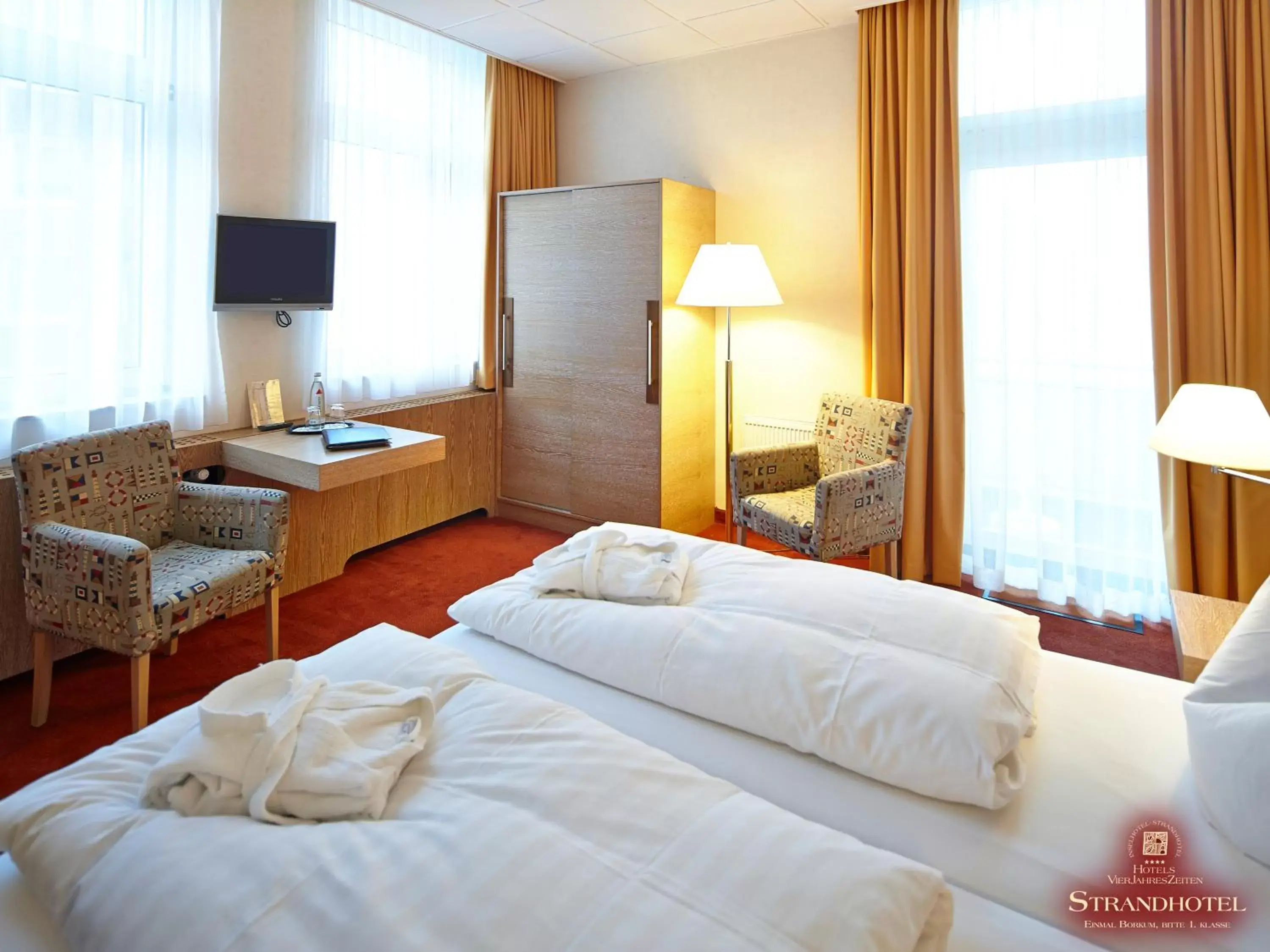 Double Room with Balcony and Sea View in Strandhotel VierJahresZeiten Double Room with Balcony and Sea View in Strandhotel VierJahresZeiten