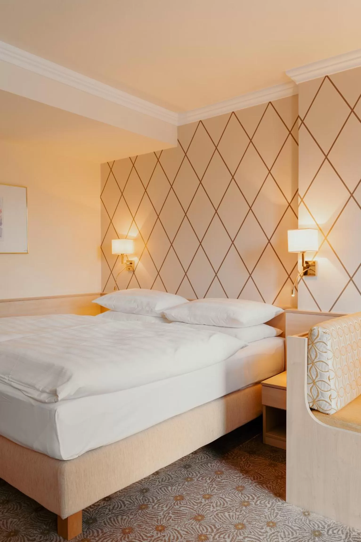 Bed in Hotel Scherer