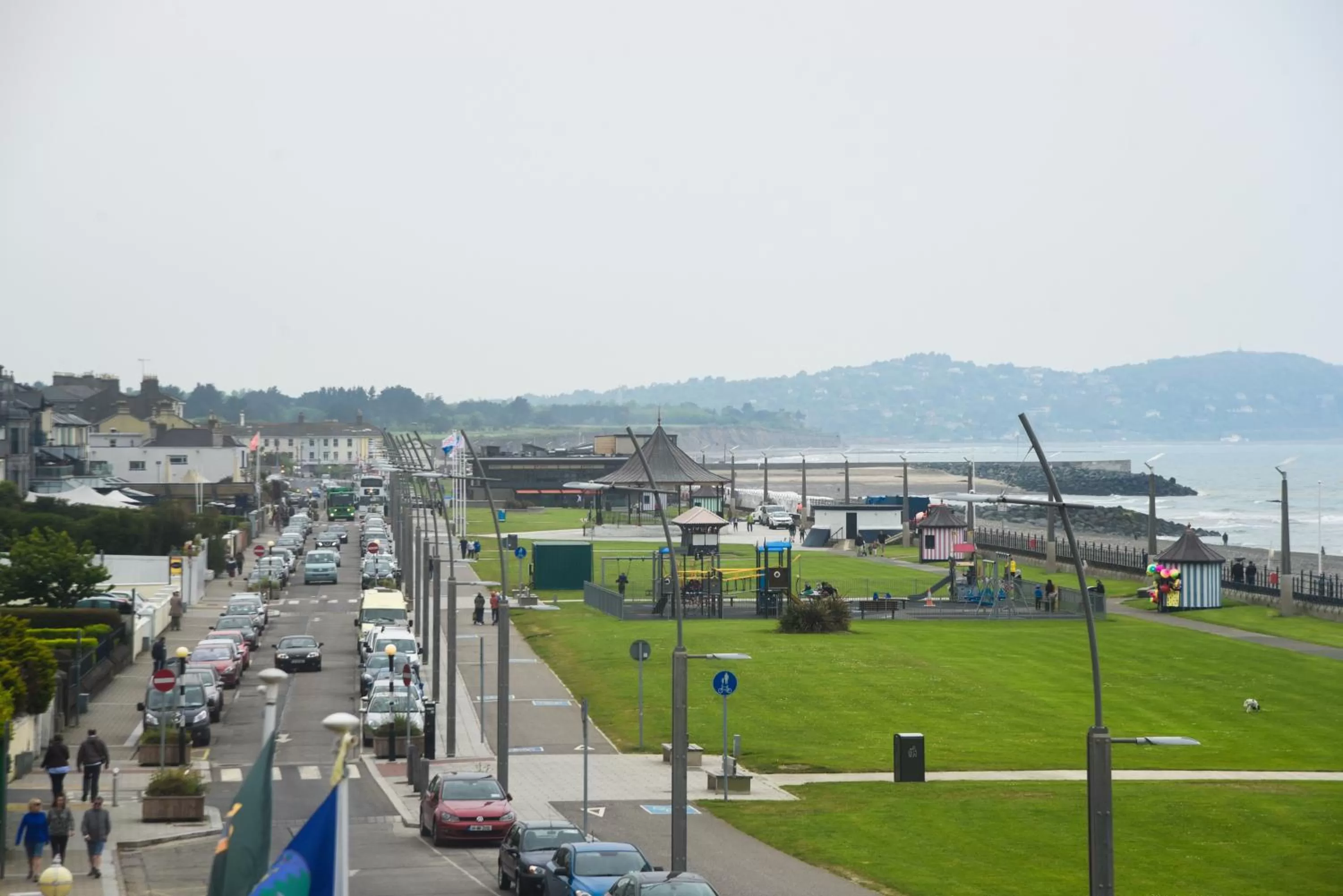 Street view in The Strand Hotel, the former residence of Oscar Wilde