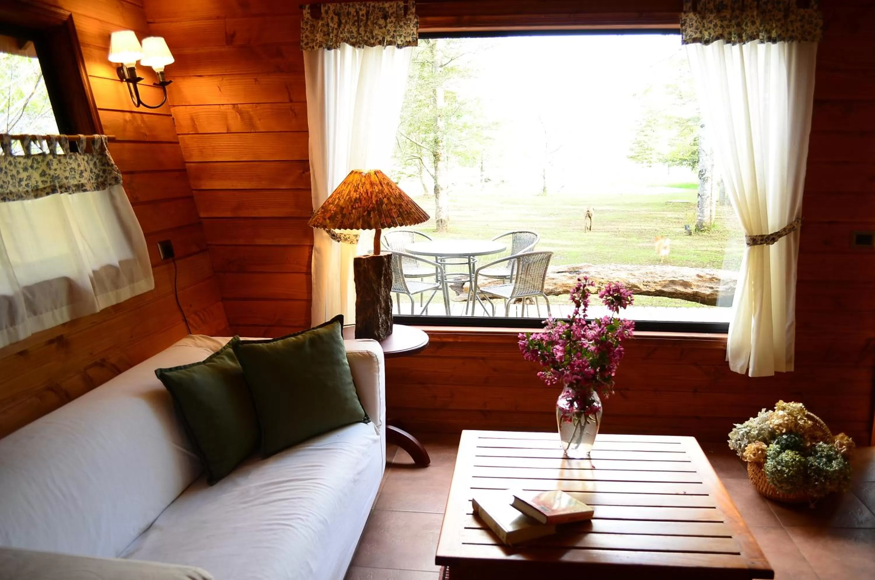 Decorative detail, Seating Area in Hotel Salto del Carileufu