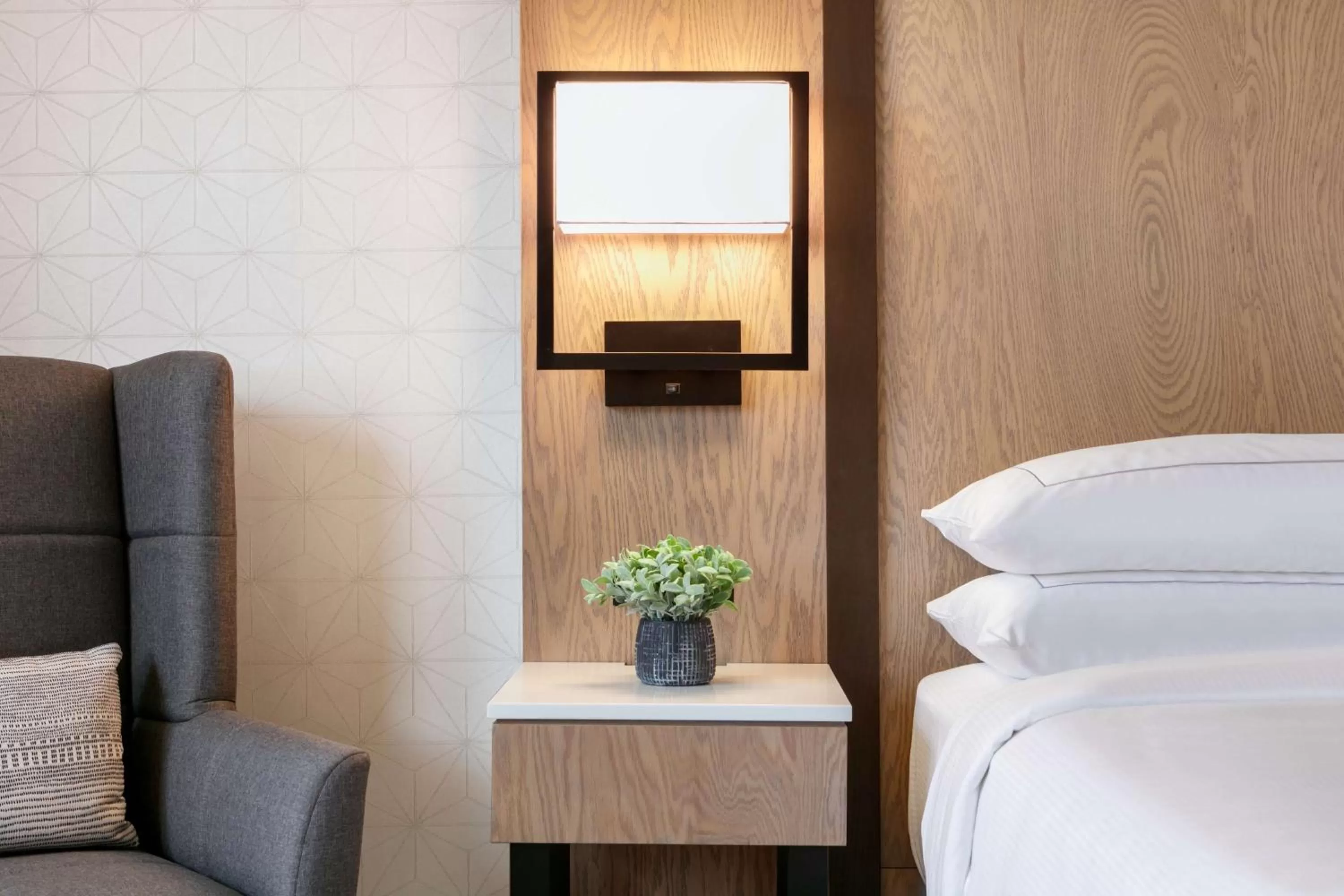 Bed in DoubleTree by Hilton Canton Downtown