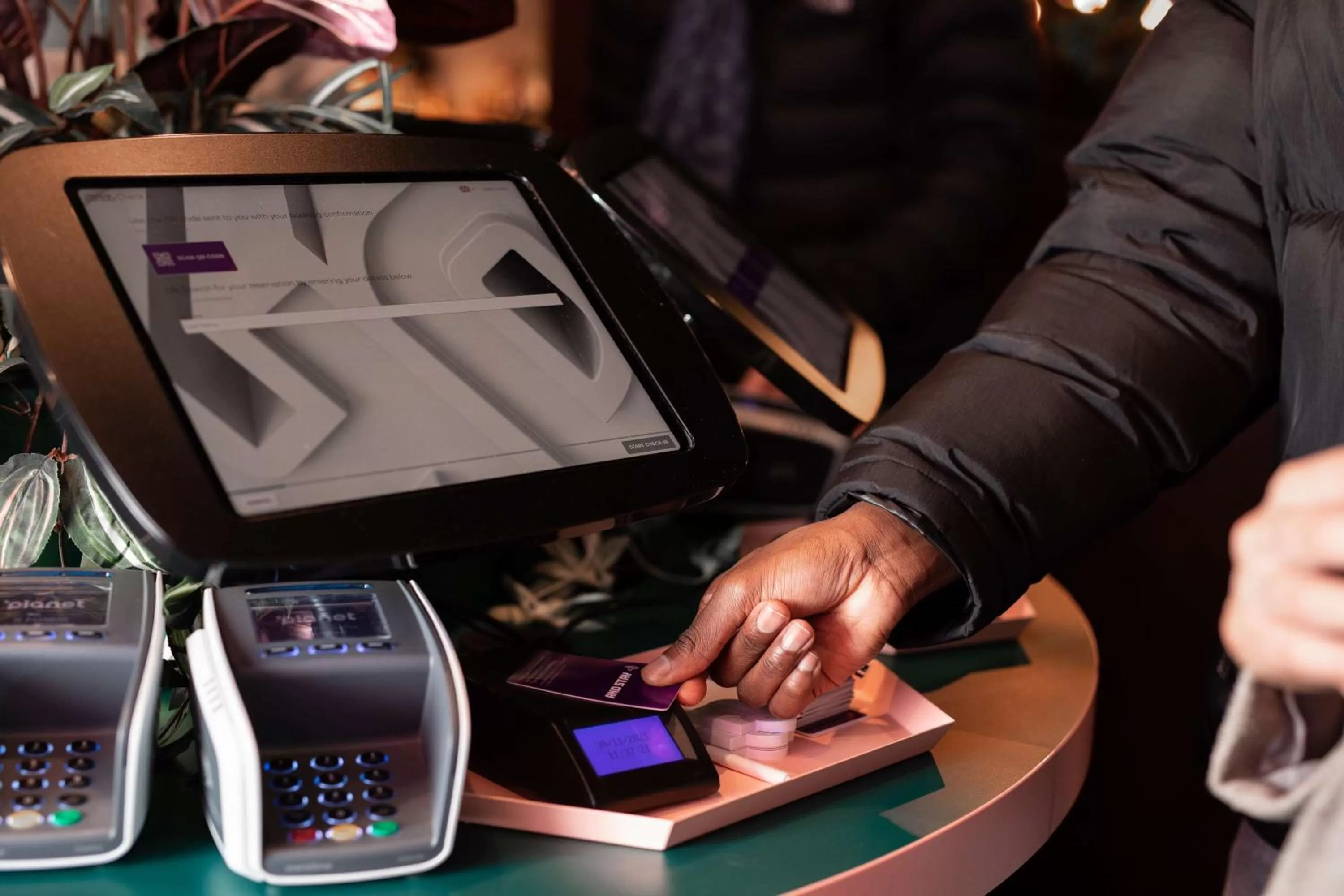 Lobby or reception in YOTEL Manchester Deansgate