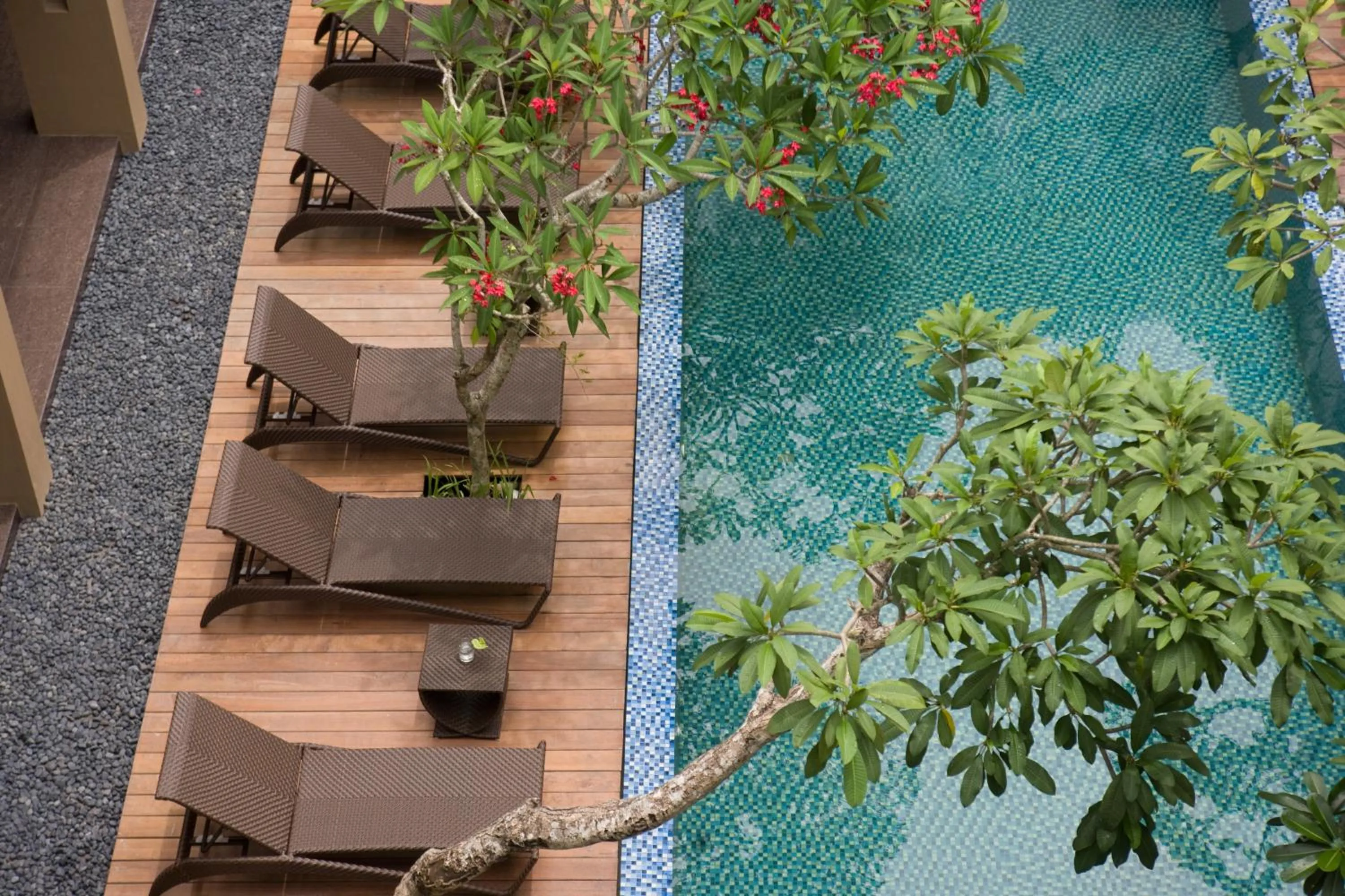 Bird's eye view in Hotel Santika Kuta