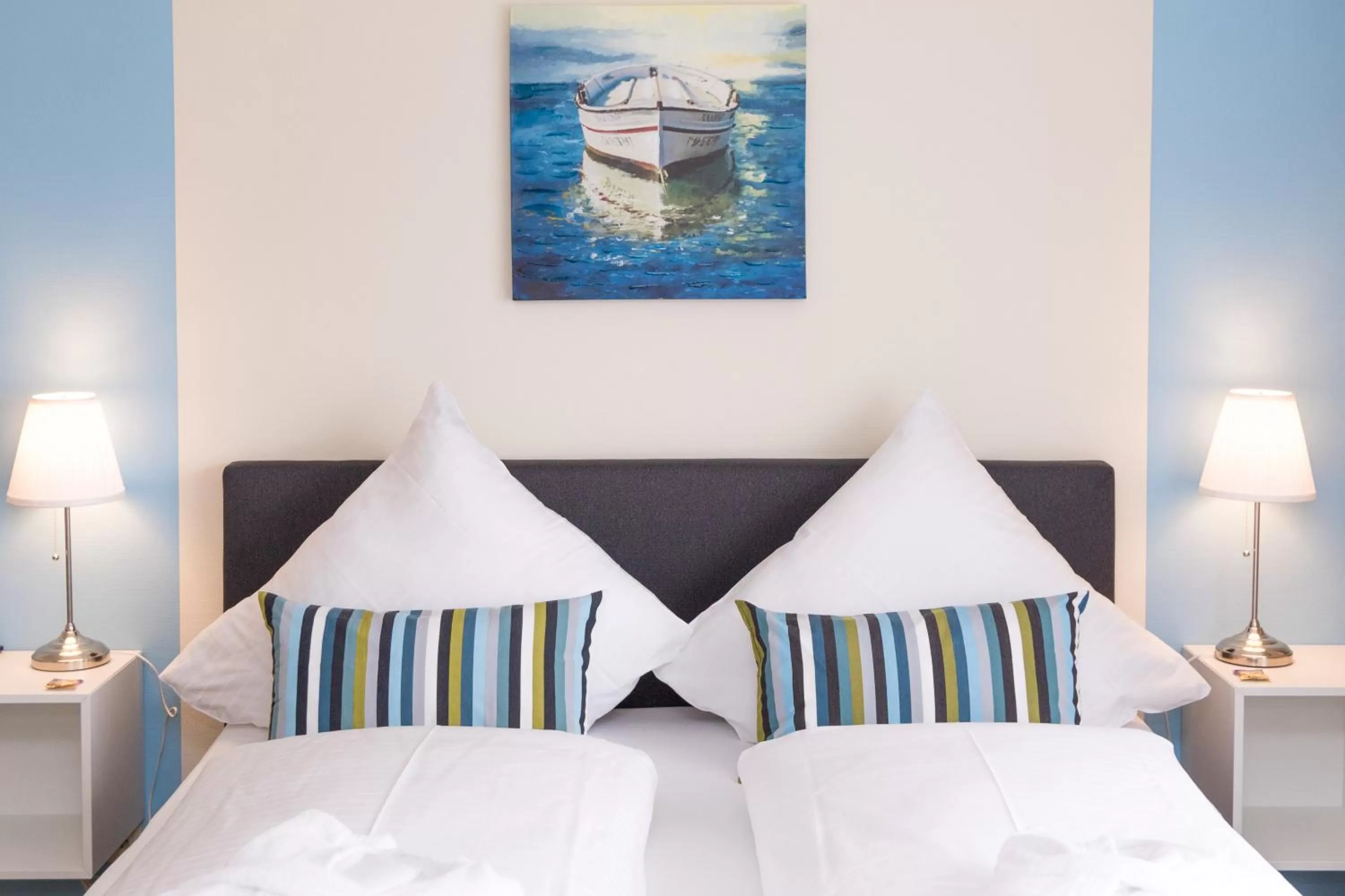 Bed in Das Frühstückshotel Büsum