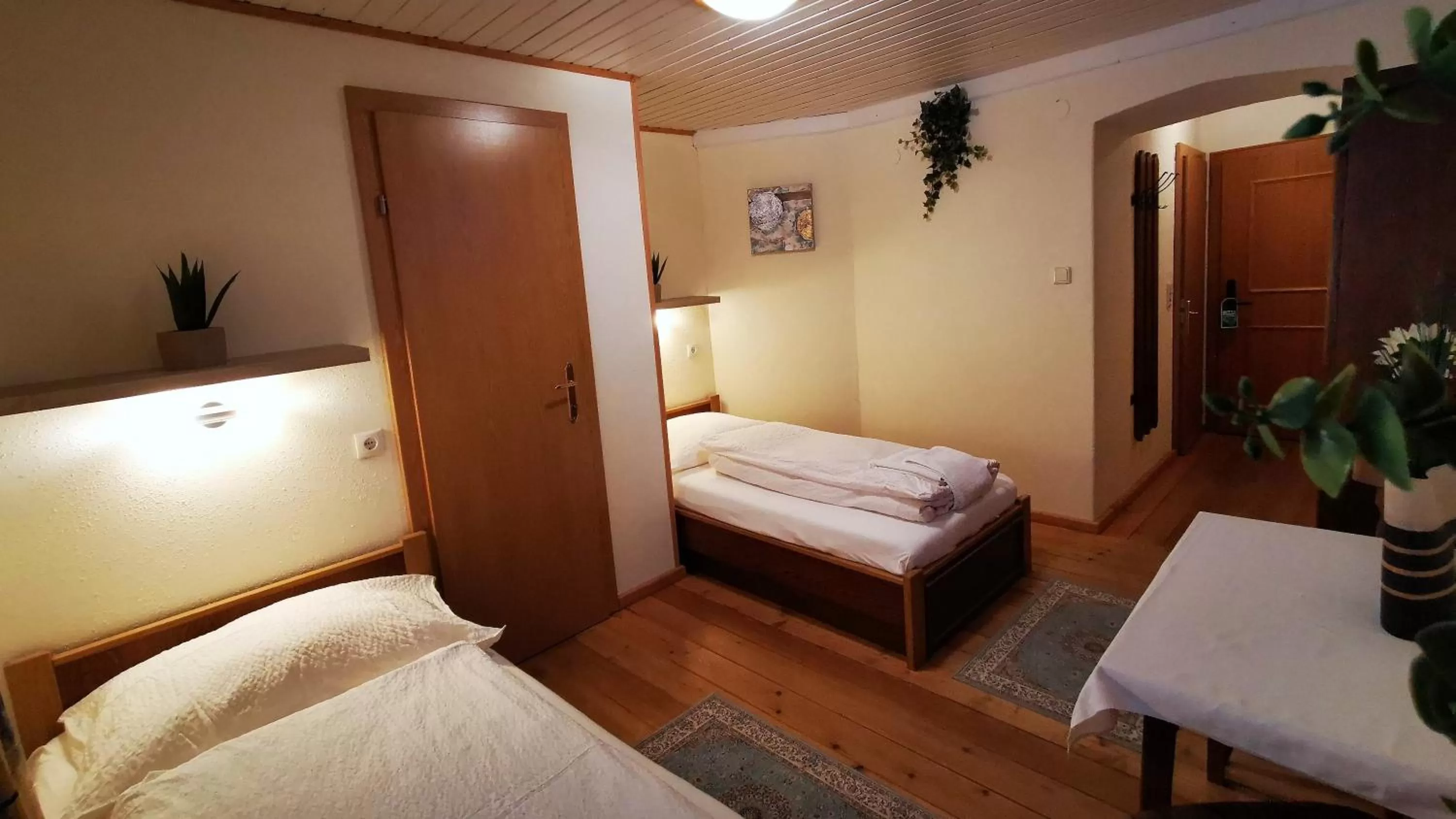 Bed in Gasthof Geronimo