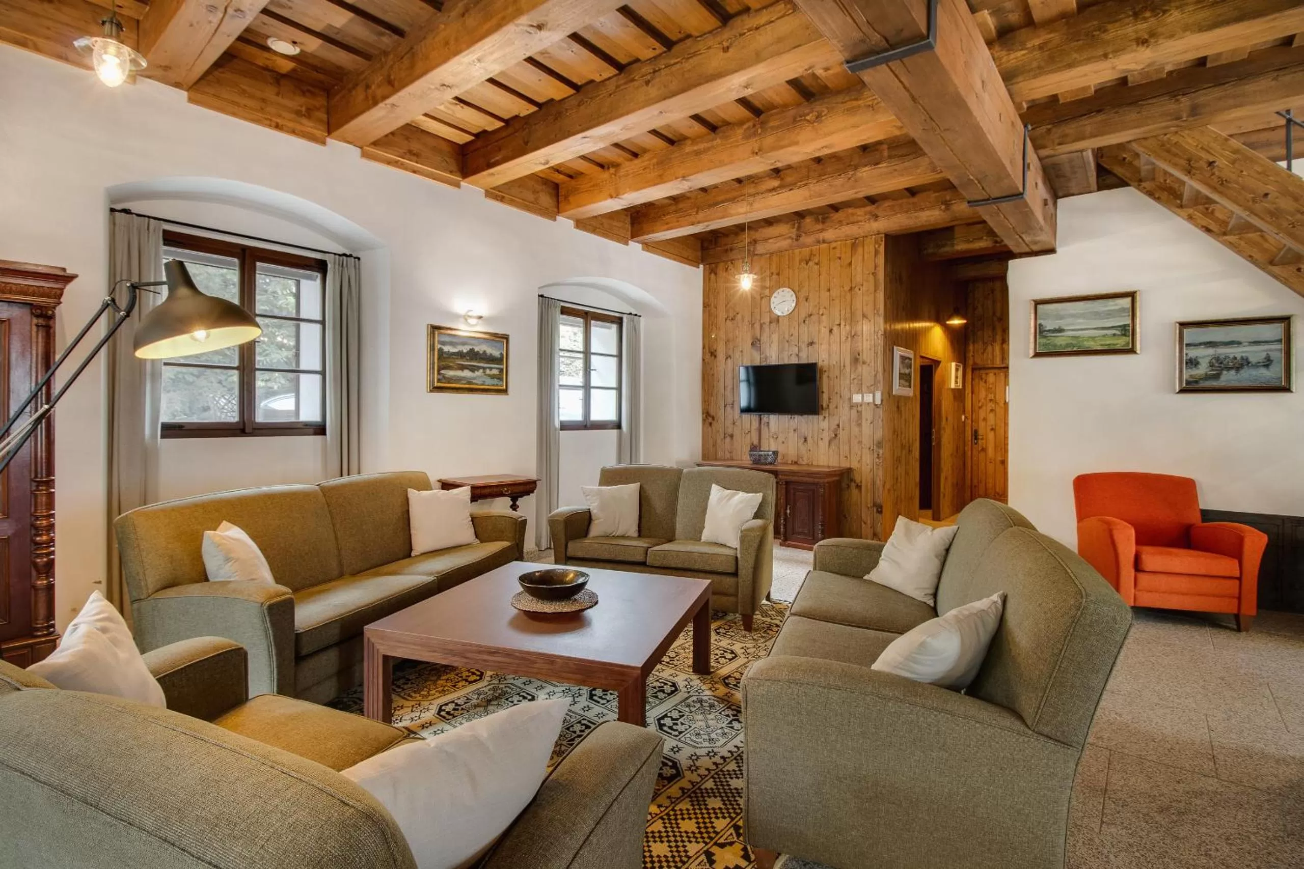 Living room, Seating Area in Apartmány Šupina