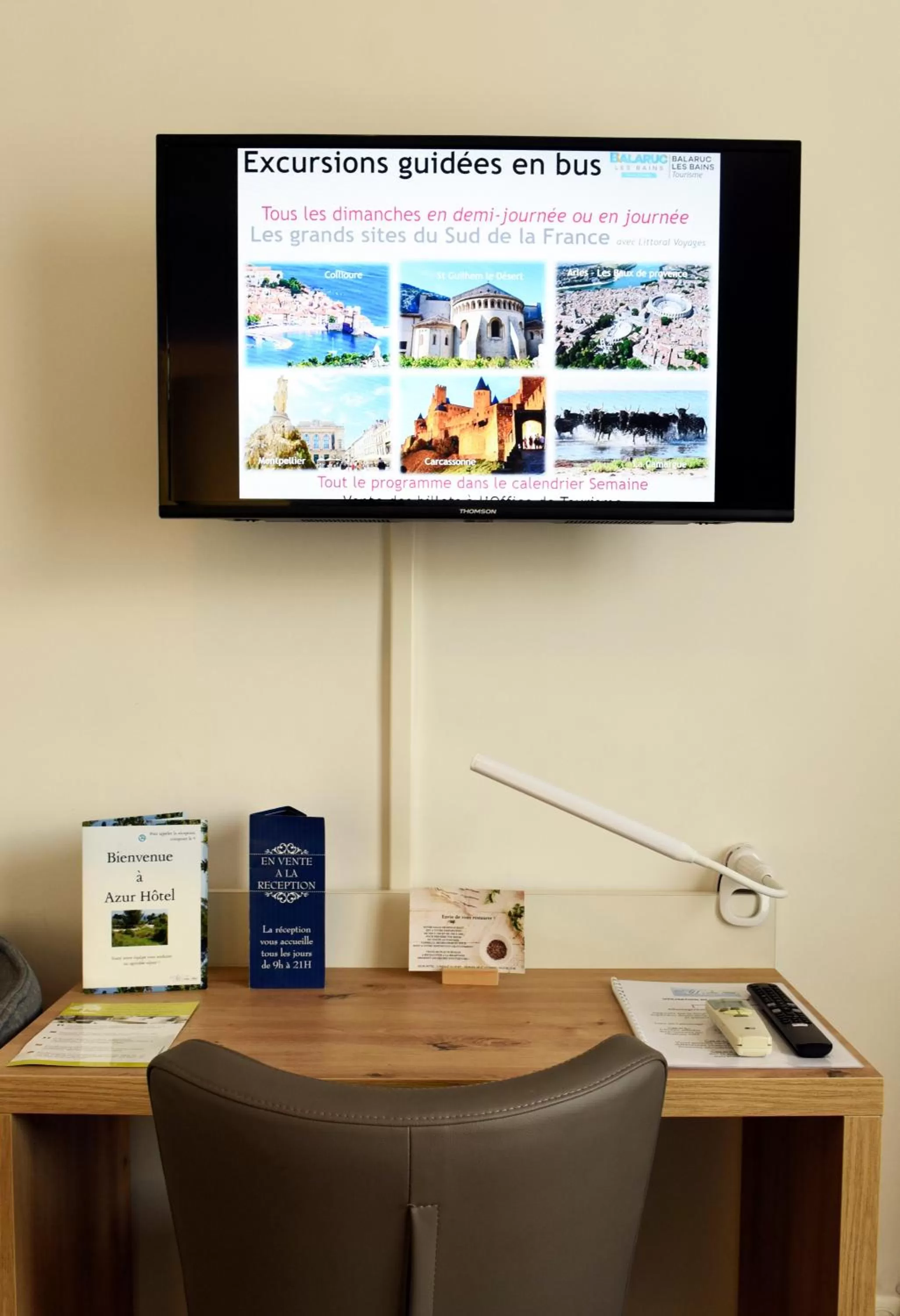 TV and multimedia in Azur Hôtel