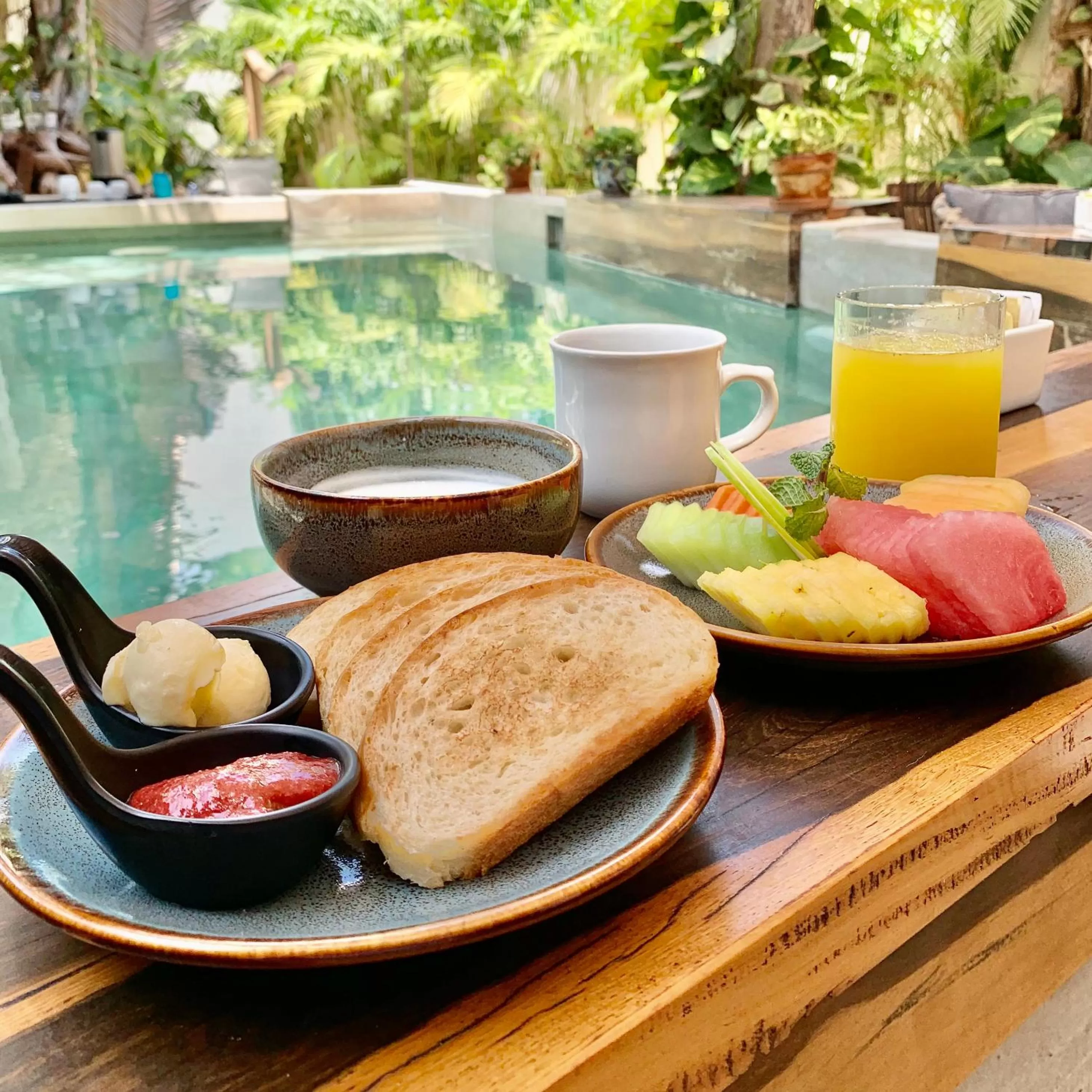 Breakfast in Orchid House Tulum Jungle