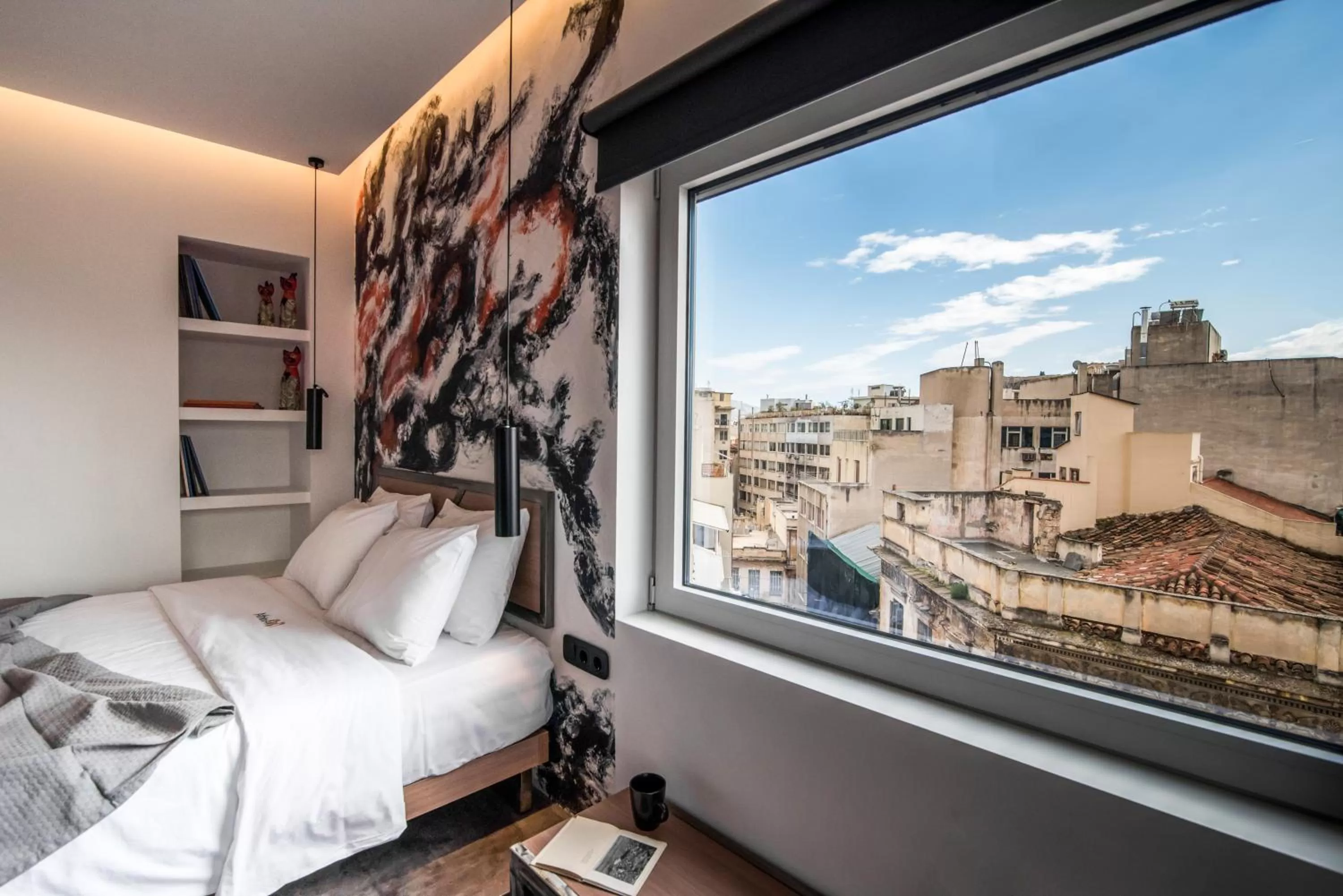 Bed in AthinA STREETAPARTMENTS