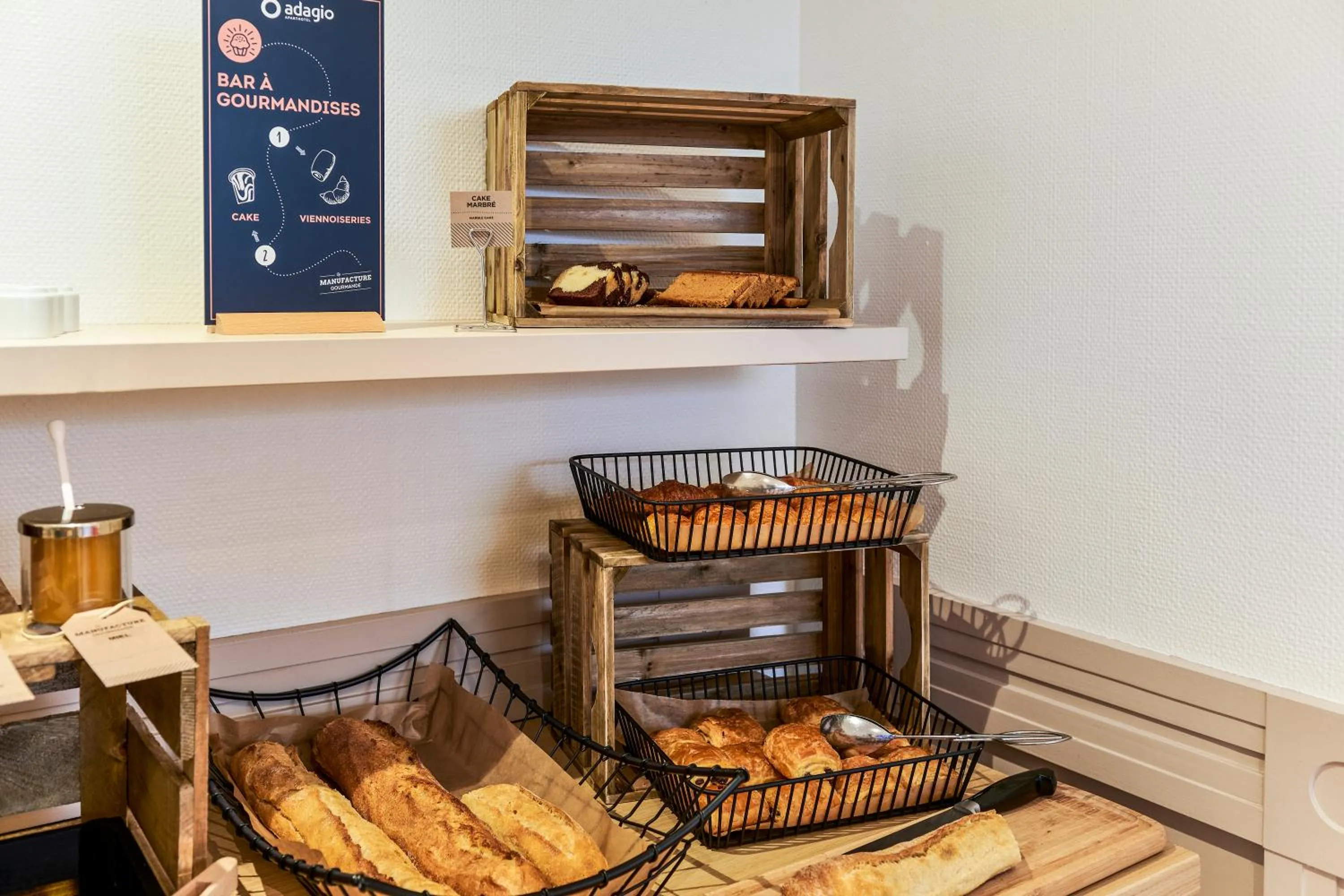 Buffet breakfast in Aparthotel Adagio Access Nice Garibaldi