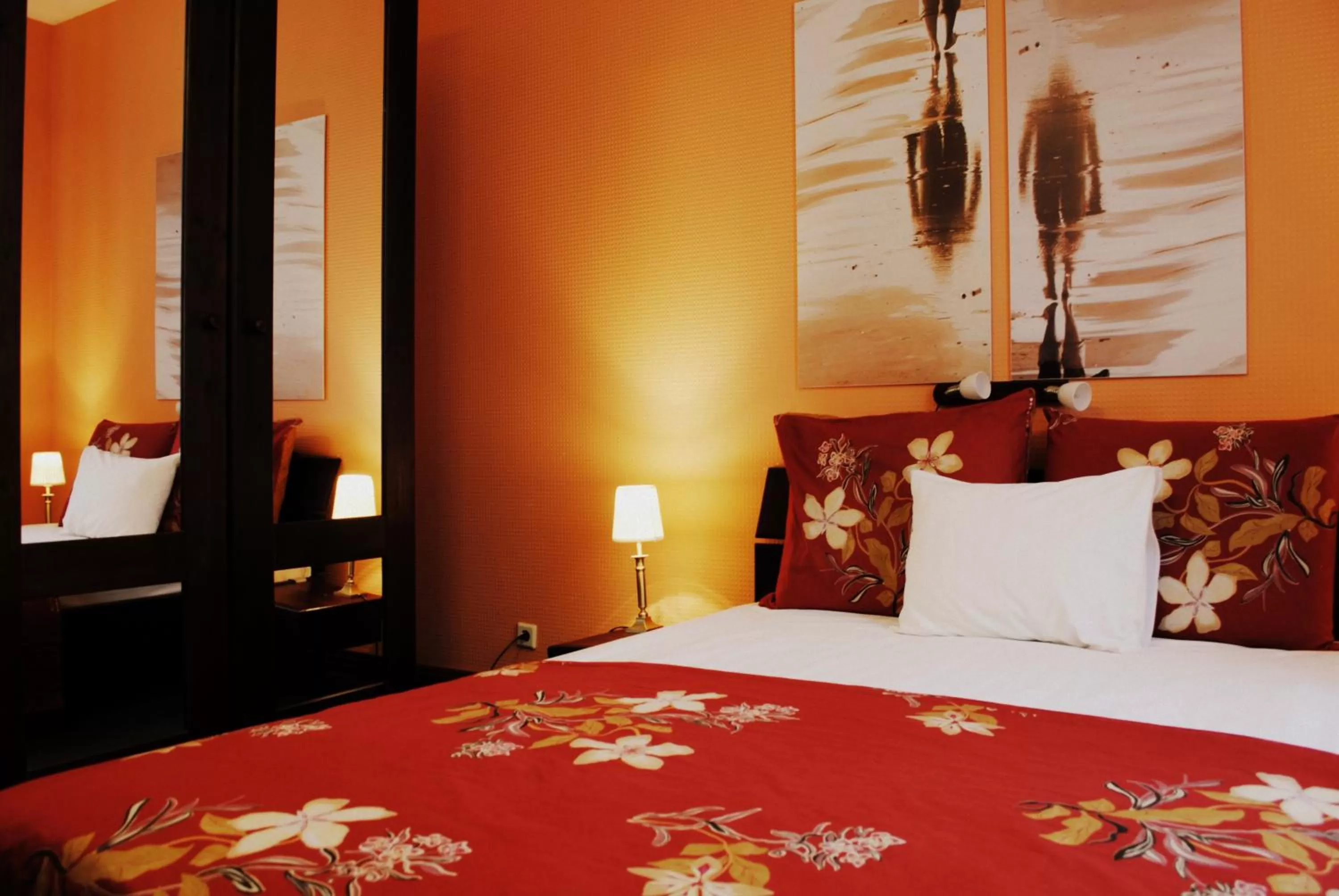 Bed in Hotel Vilhelmine