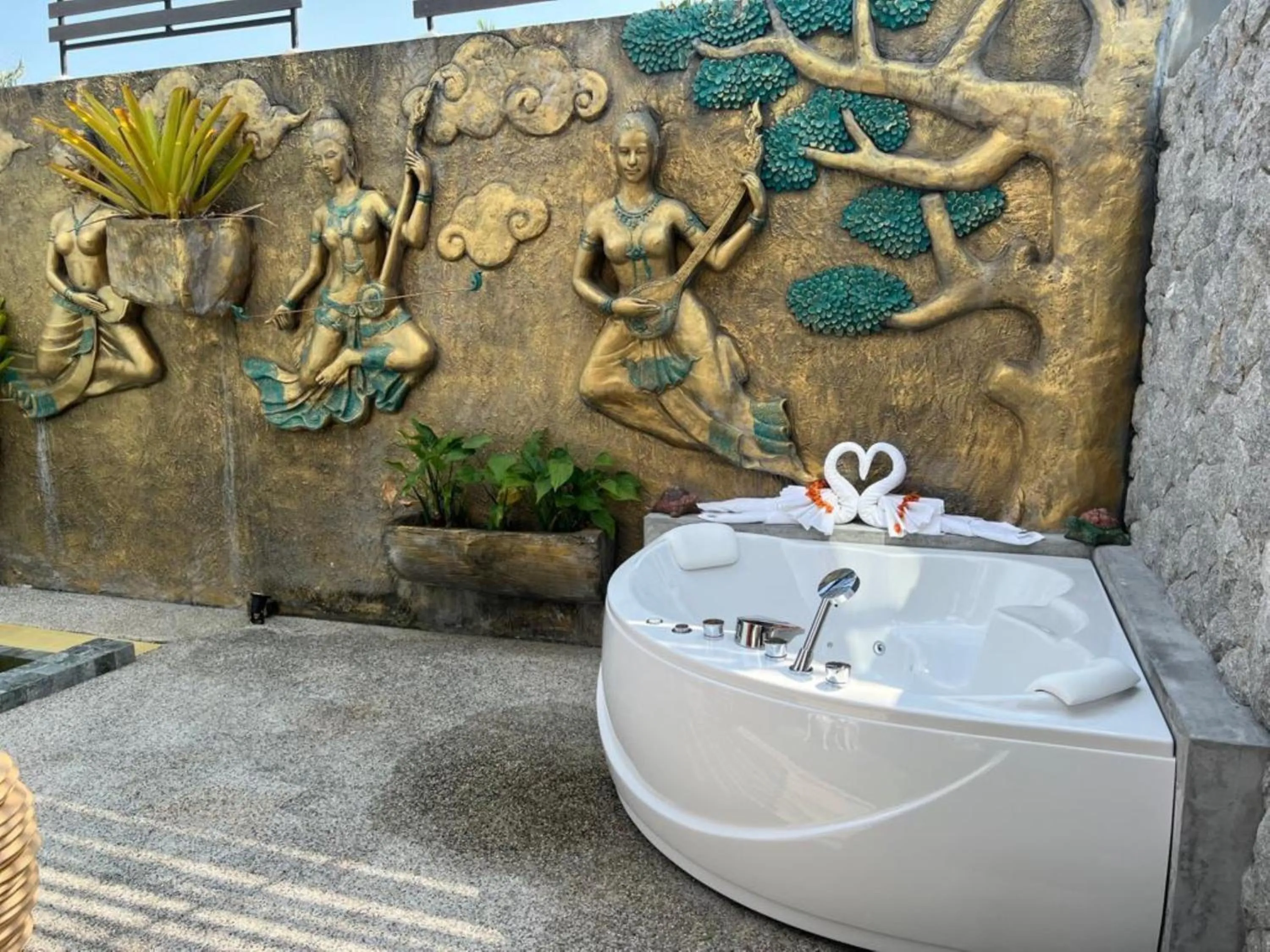 Open Air Bath in Peace Blue Naiharn Naturist Resort Phuket SHA Extra Plus