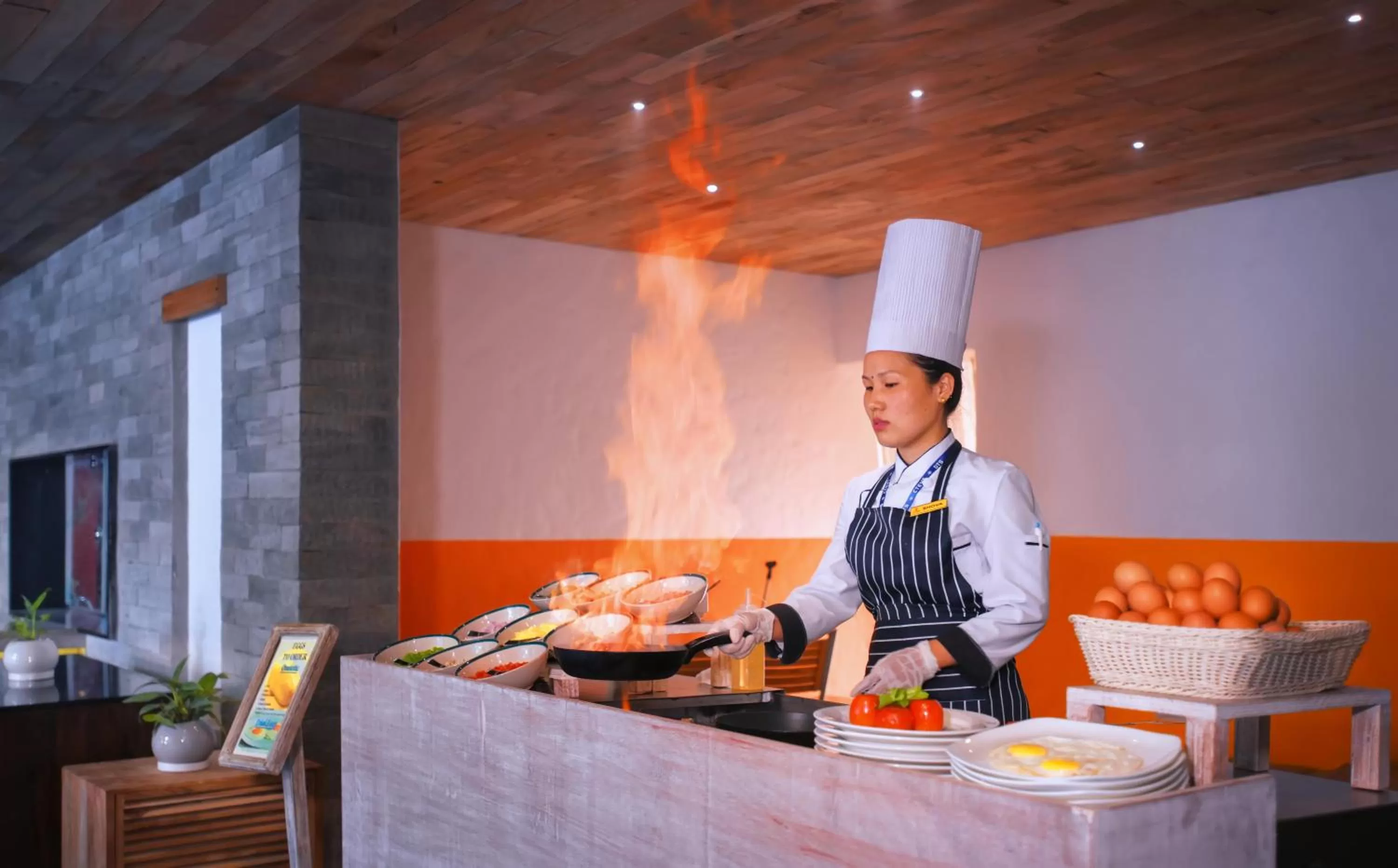 Breakfast in Hotel Barahi Pokhara