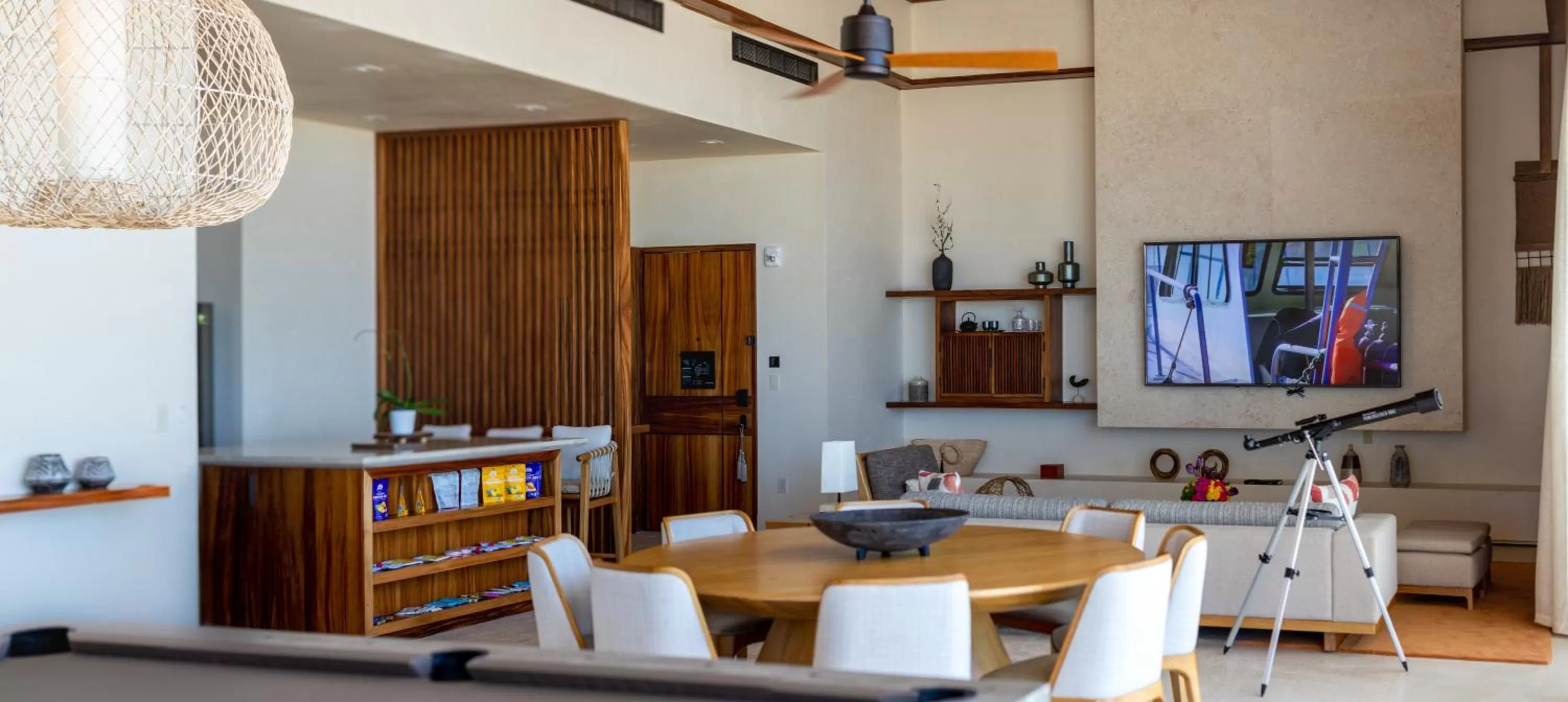 Living room in Nobu Hotel Los Cabos