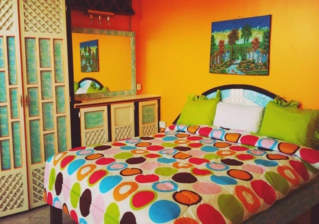 Bed in Villa Des Pitons