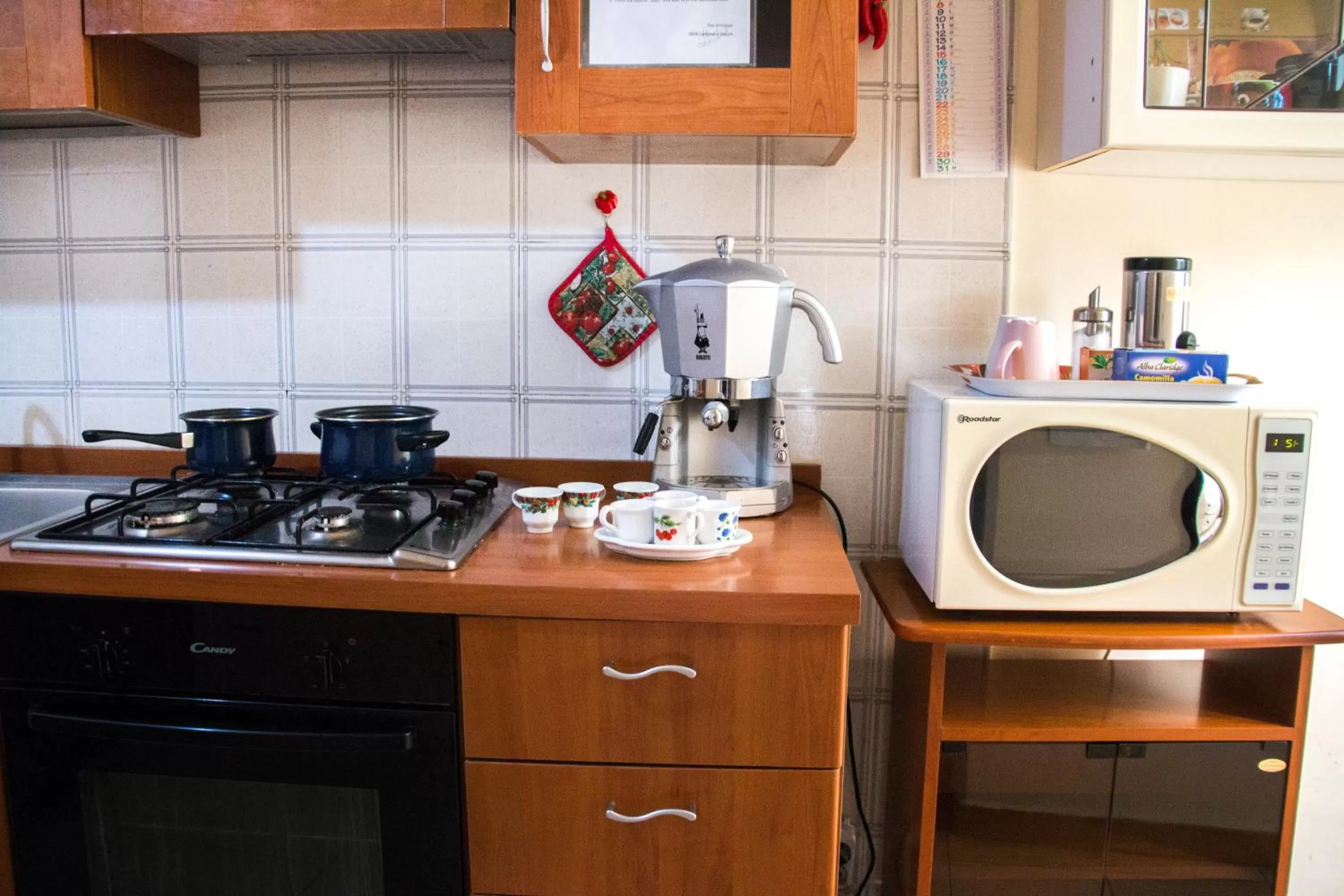 Kitchen or kitchenette in B&B Carbonara Napoli