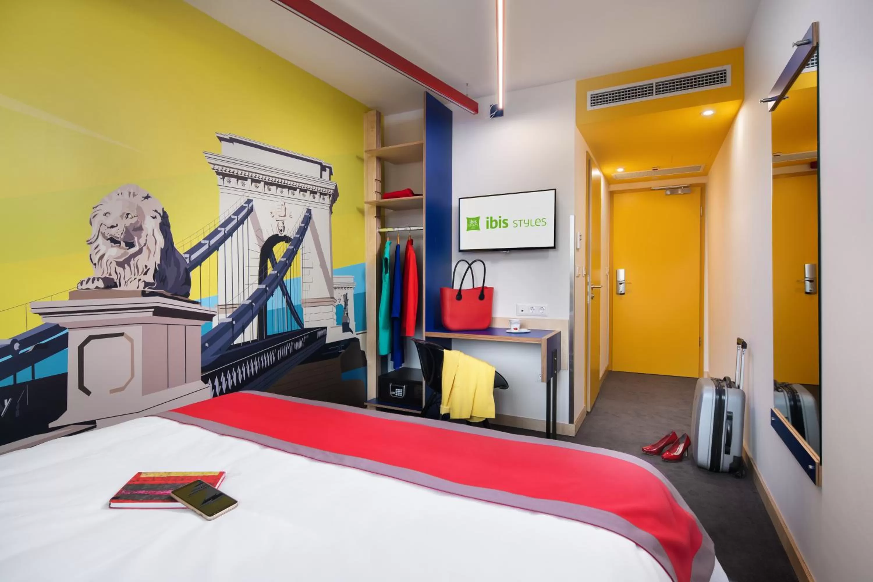 TV and multimedia, Bed in ibis Styles Budapest Citywest