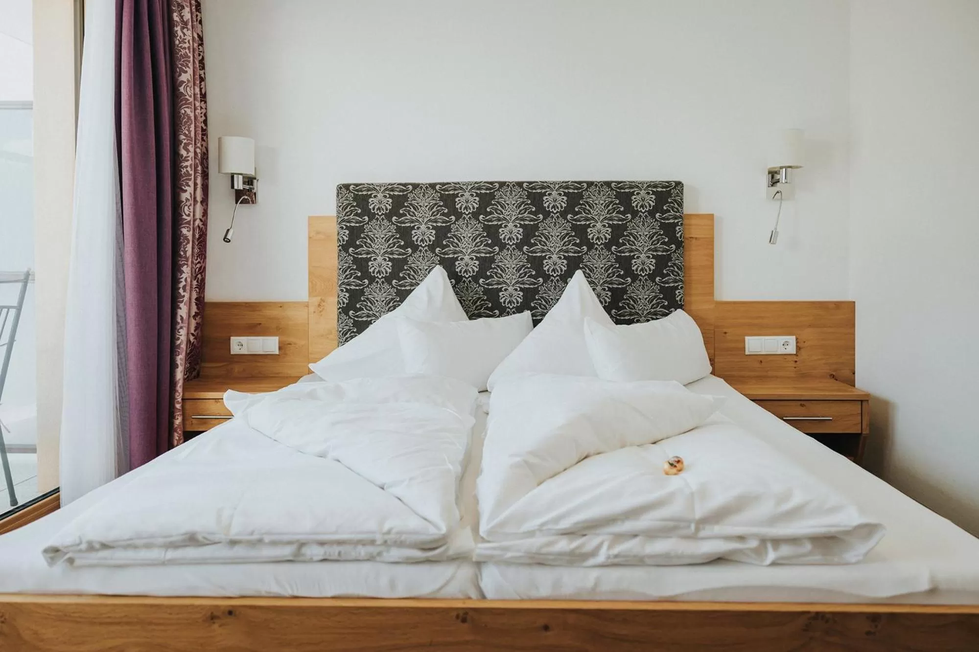 Bed in Hotel Silberfux