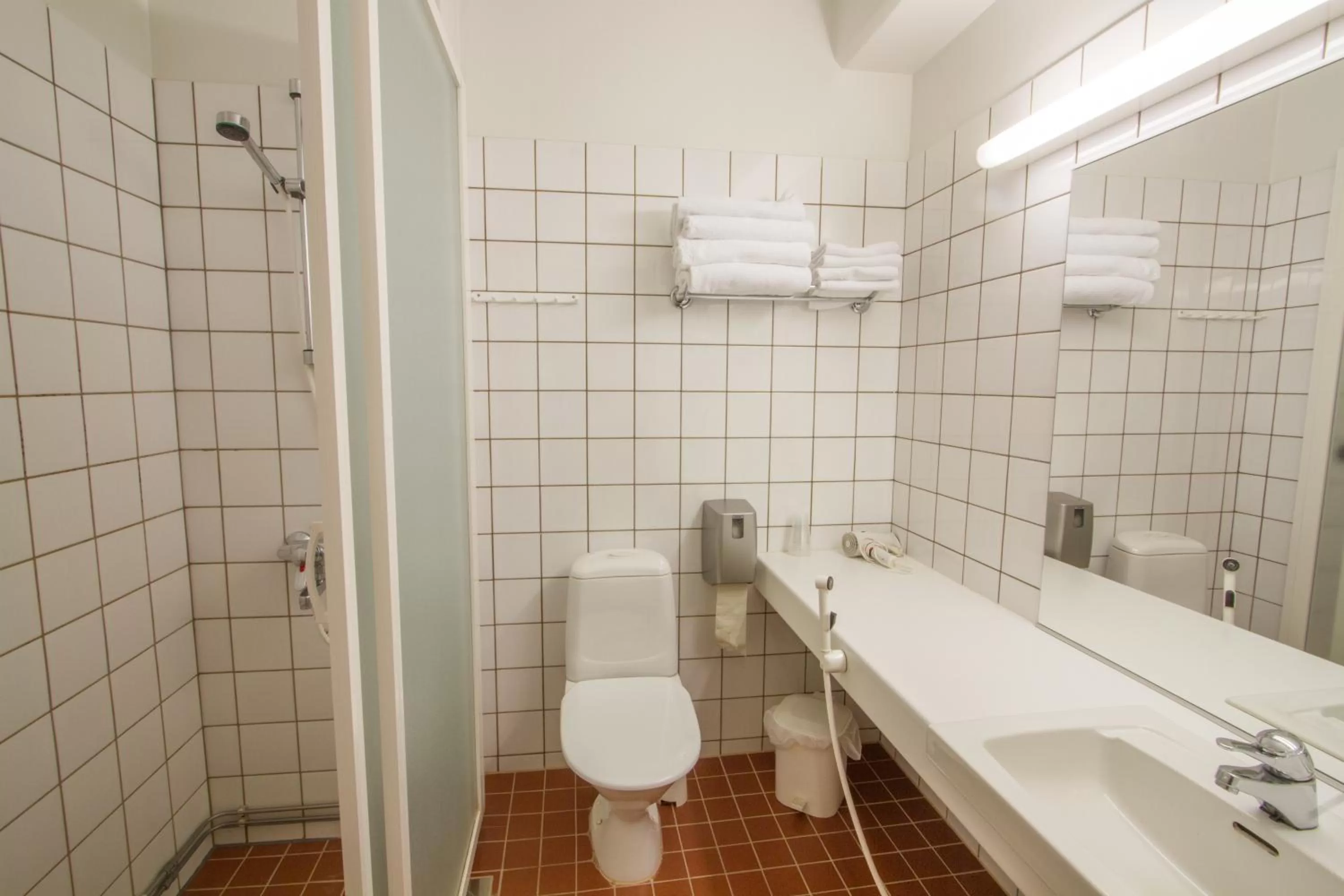 Shower in Economy Hotel Savonia