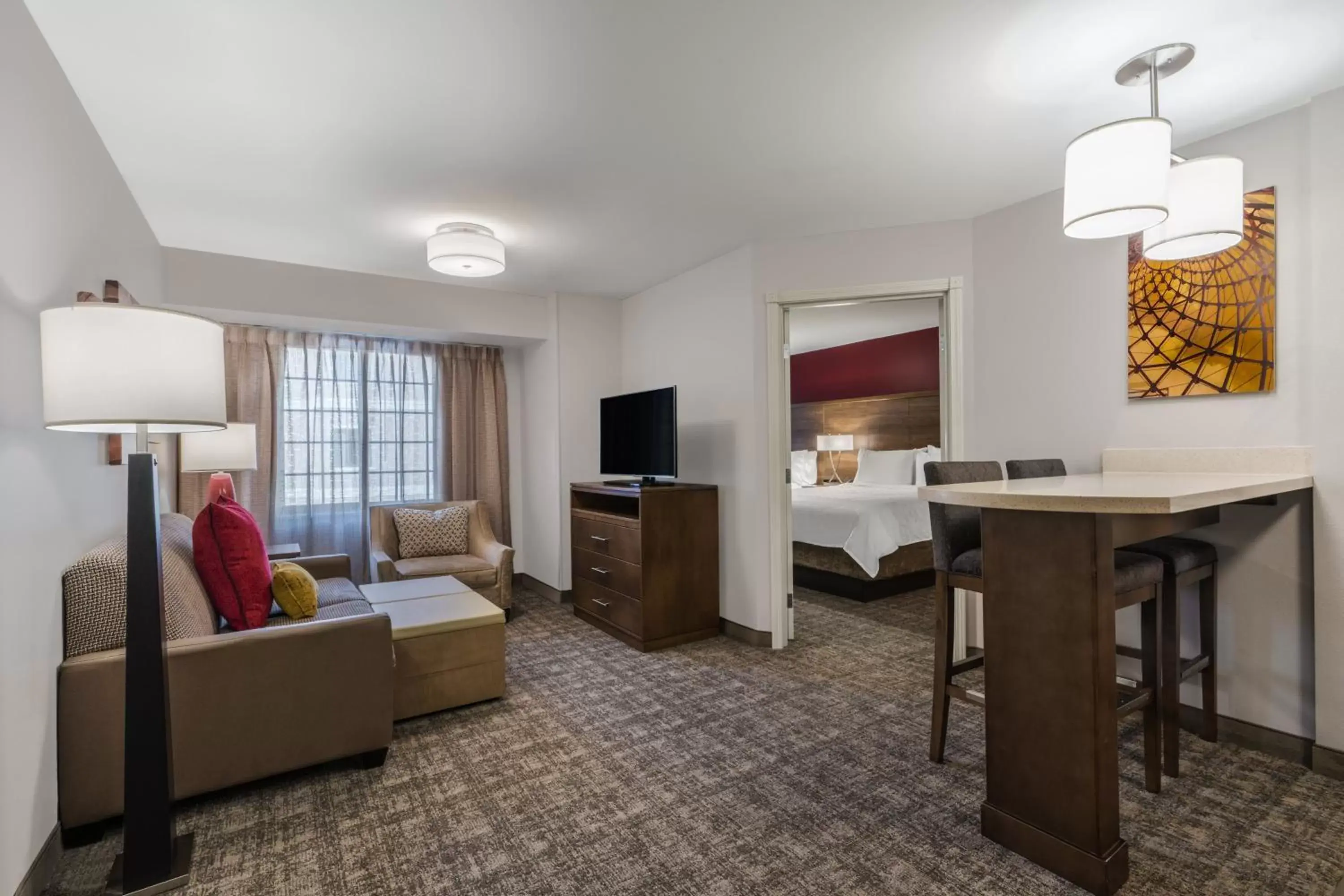 Two-Bedroom Suite with One King and Two Queen Beds - Hearing Accessible in Staybridge Suites Anchorage by IHG Two-Bedroom Suite with One King and Two Queen Beds - Hearing Accessible in Staybridge Suites Anchorage by IHG