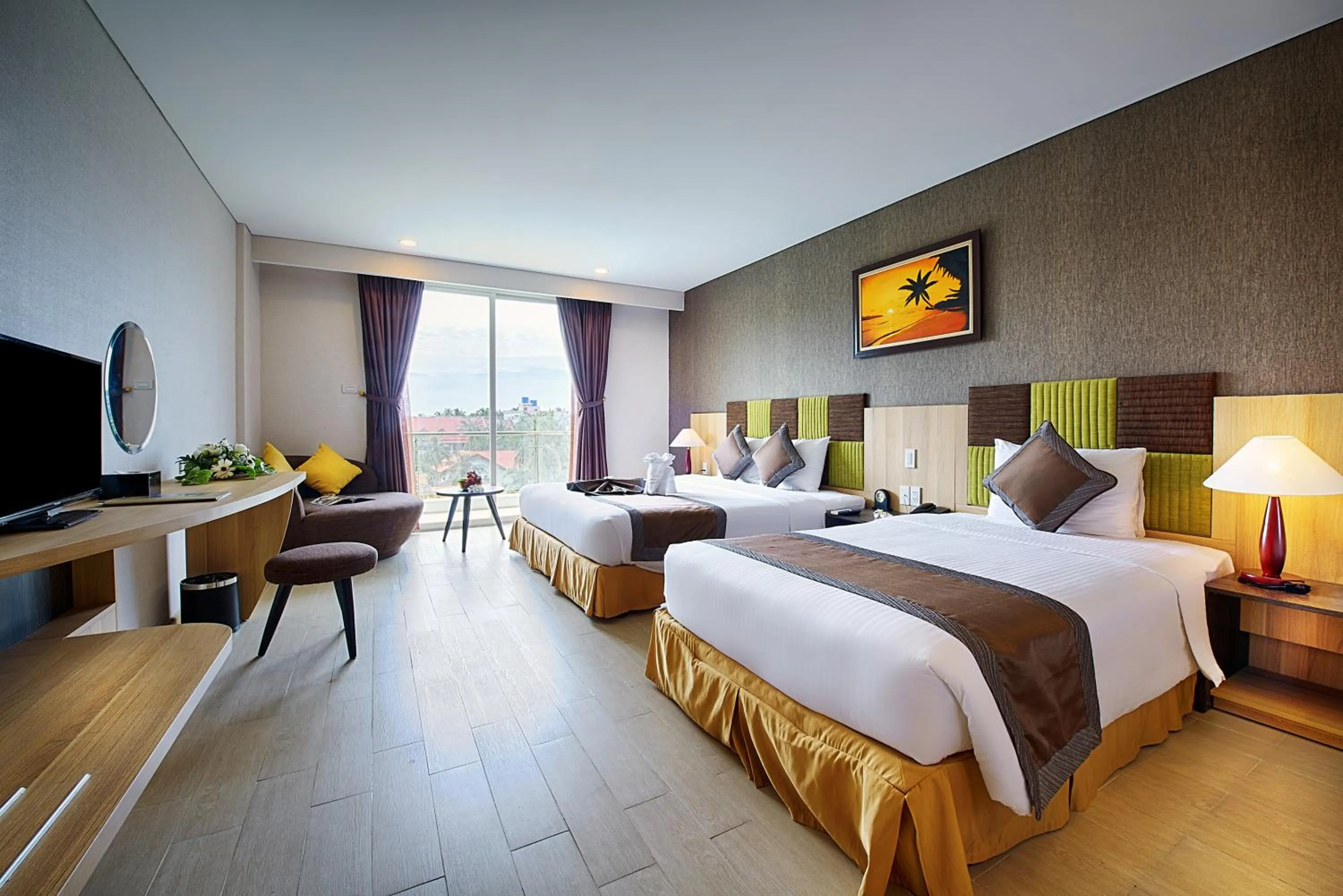 Photo of the whole room, Bed in Muong Thanh Holiday Muine Hotel