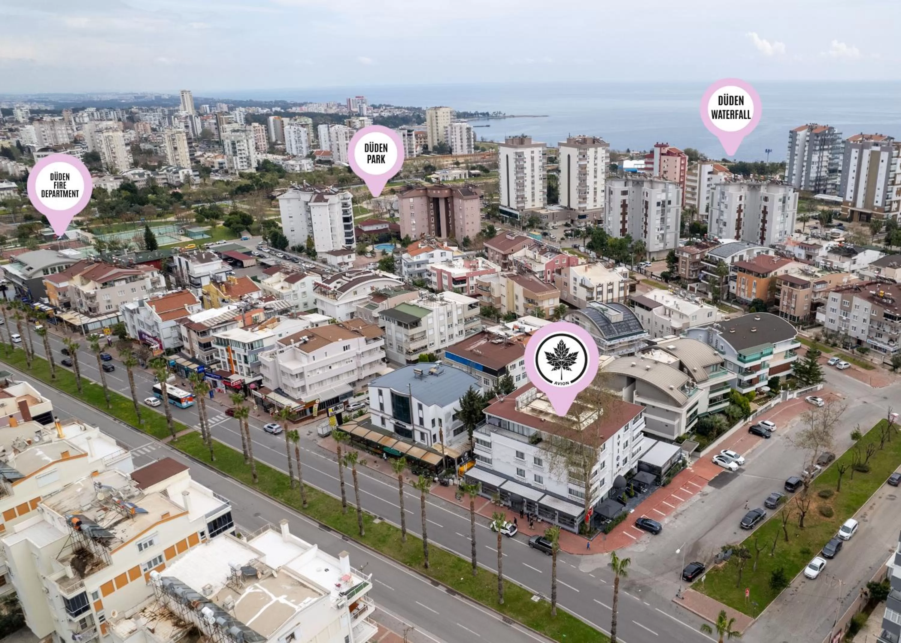 Property building, Bird's-eye View in Avion Suite Hotel