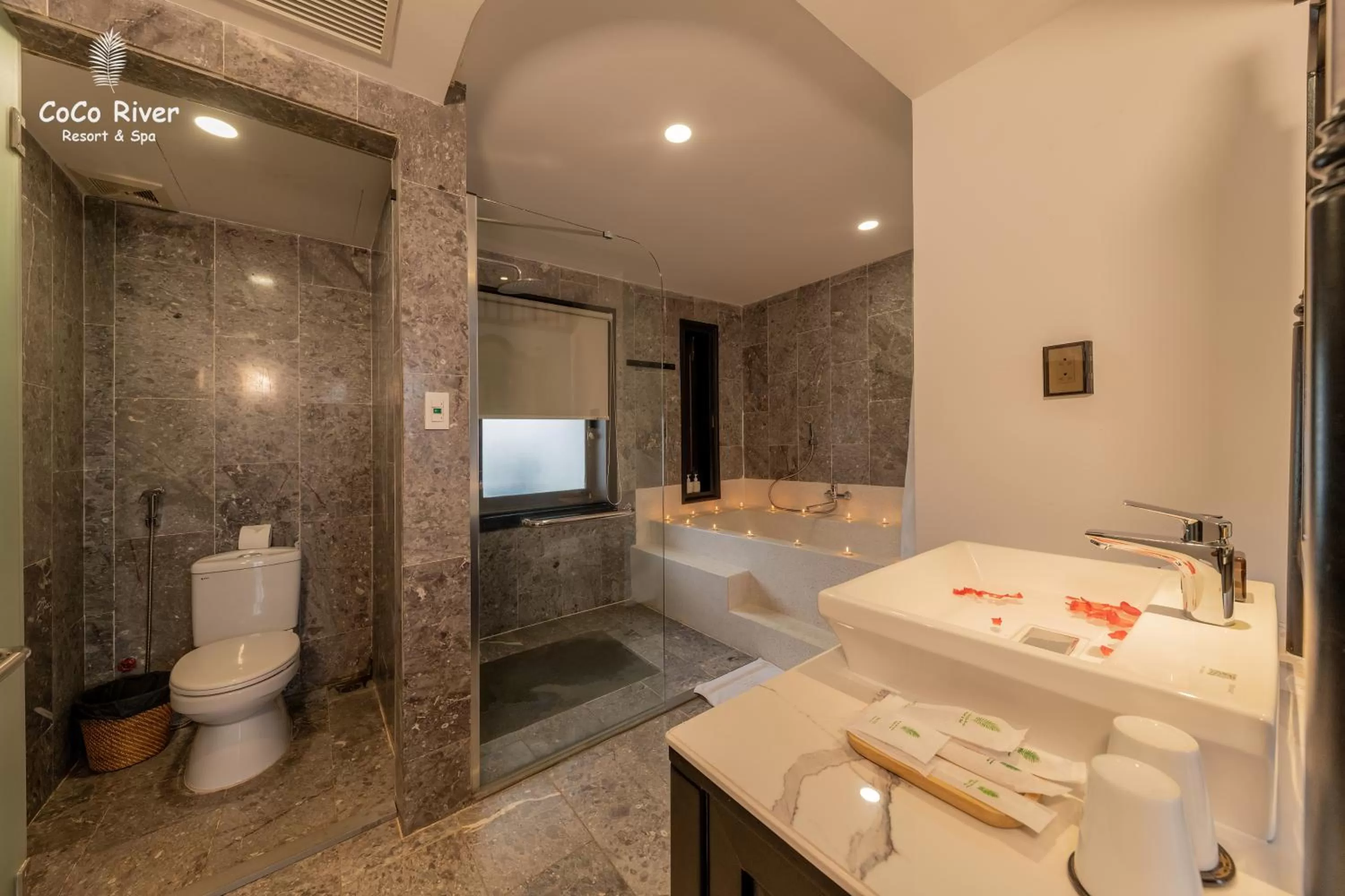 Shower in Hoi An Coco River Resort & Spa