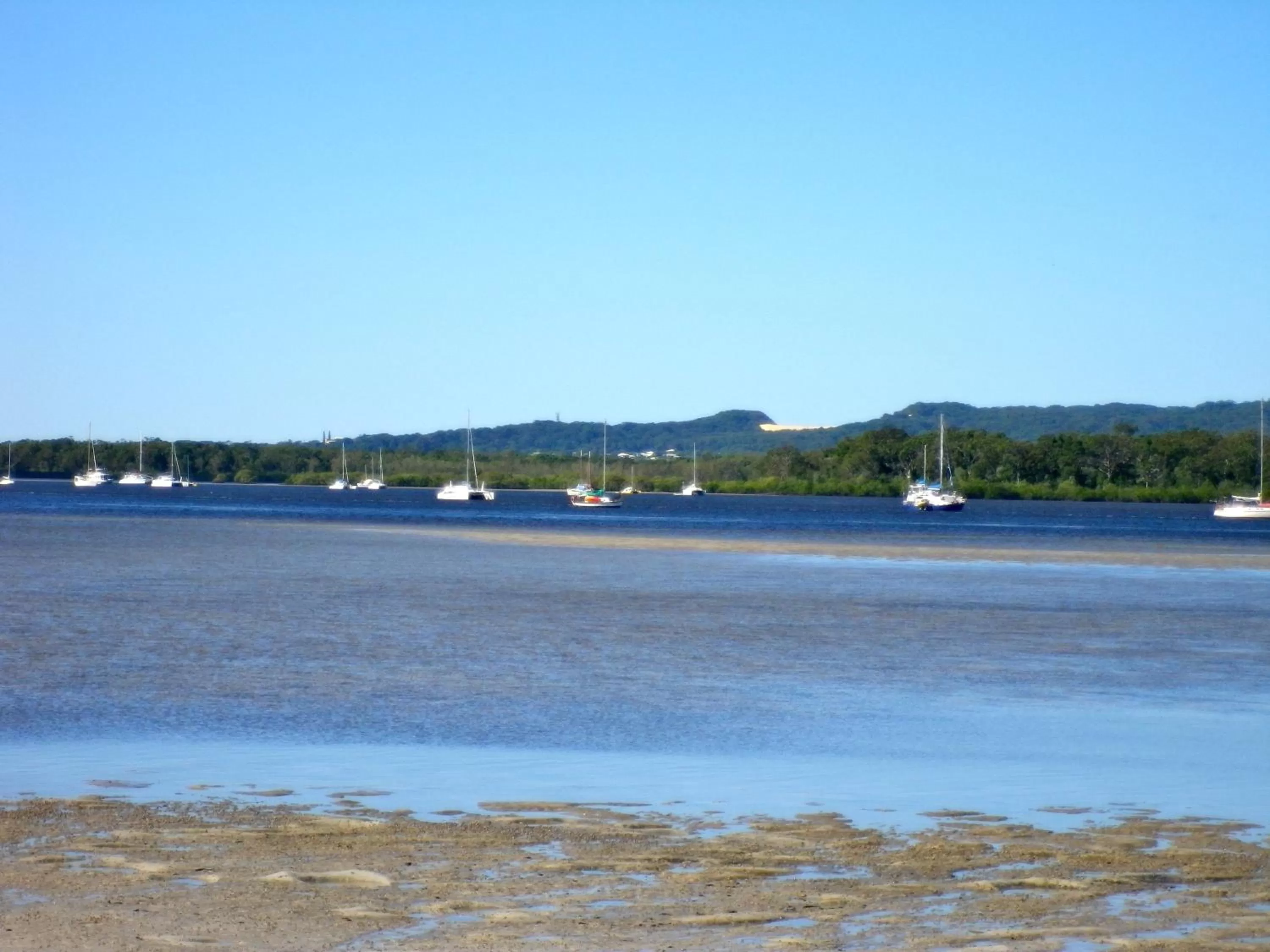 Beach in Tin Can Bay's Sleepy Lagoon Motel