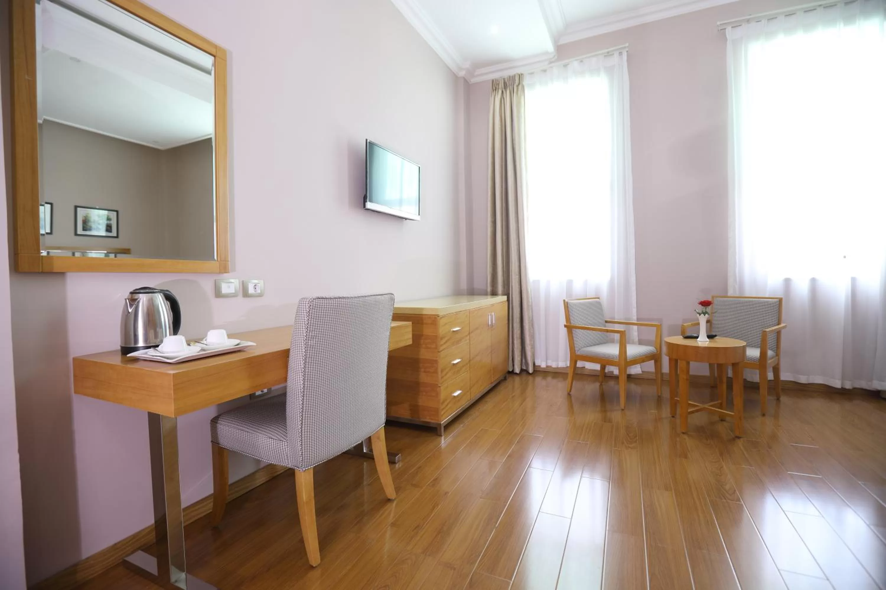 Seating area in New Day Hotel