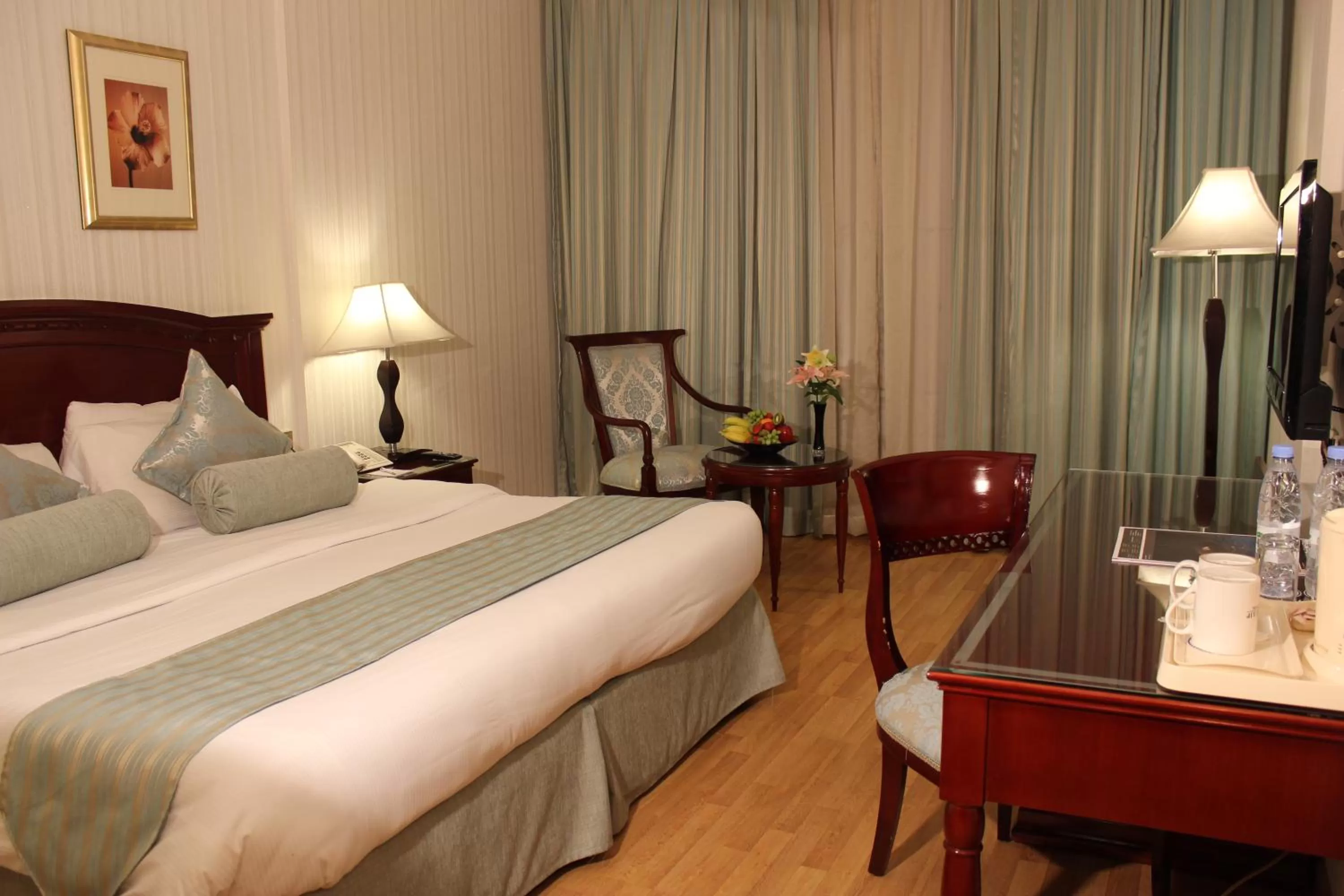 Bed in Swiss Al Hamra Hotel