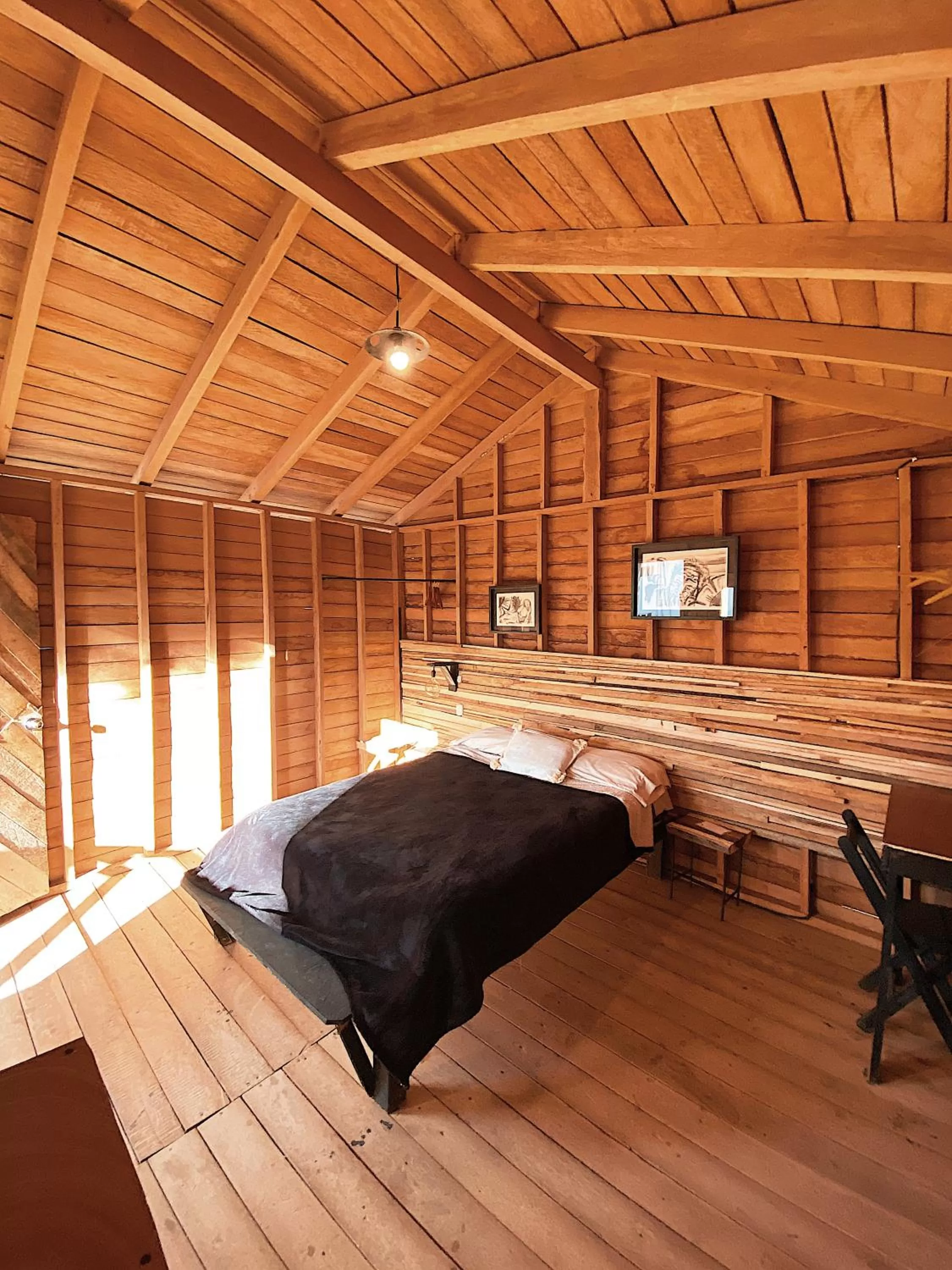 Photo of the whole room, Bed in Cabañas Campestres El Naranjo