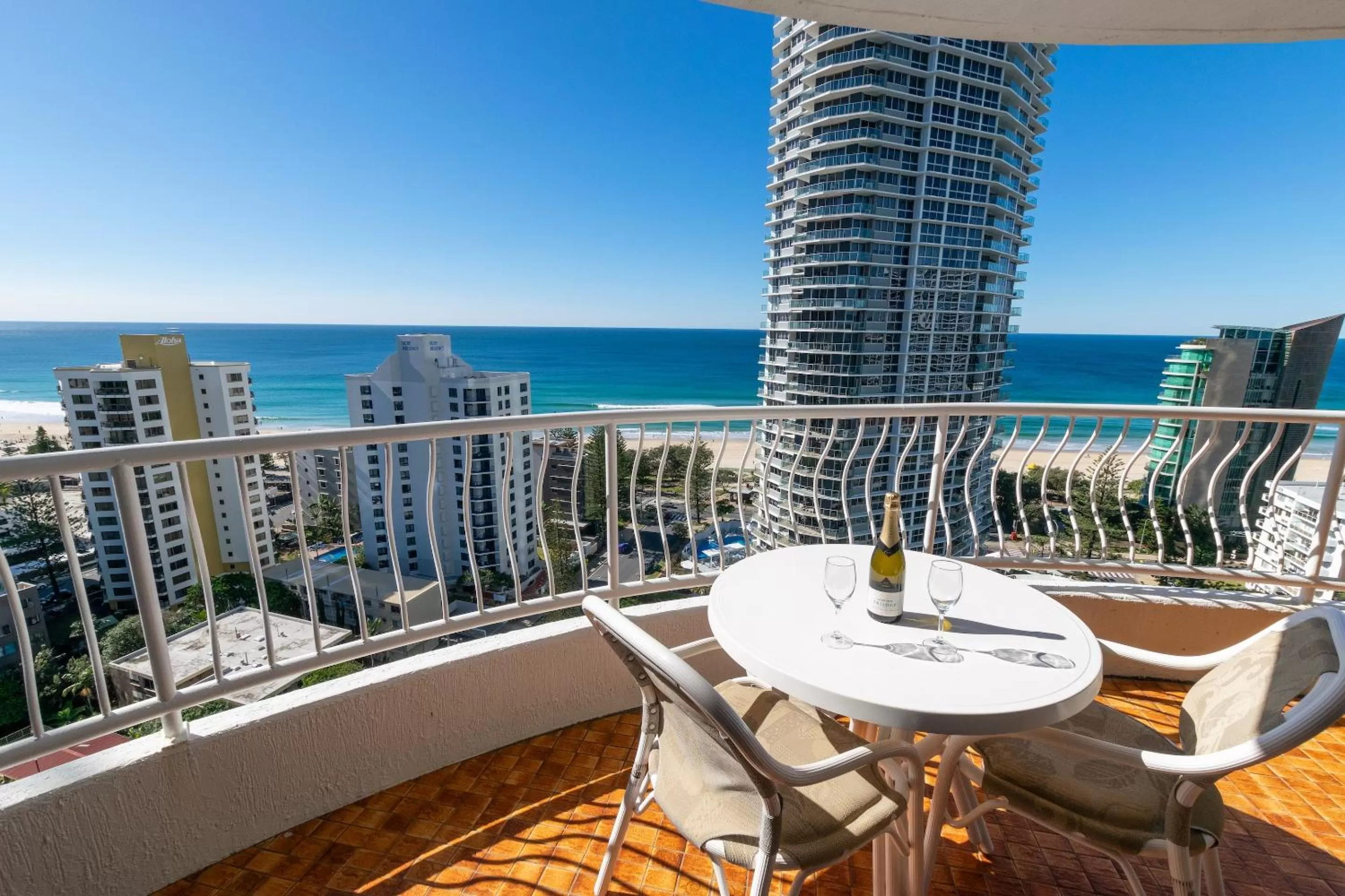 Balcony/Terrace in Aegean Apartments Surfers Paradise