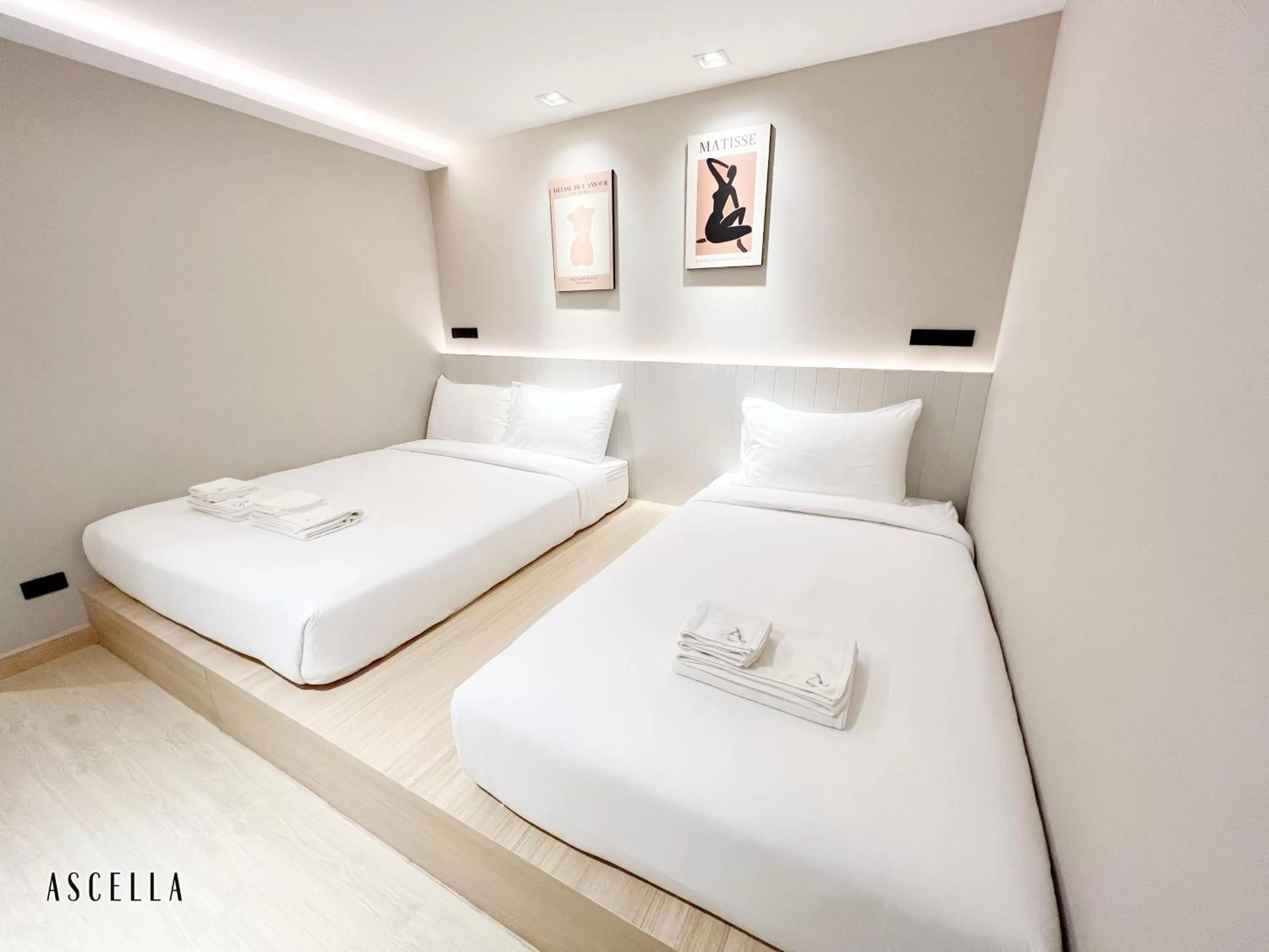 Bed in Ascella Bangkok Hotel