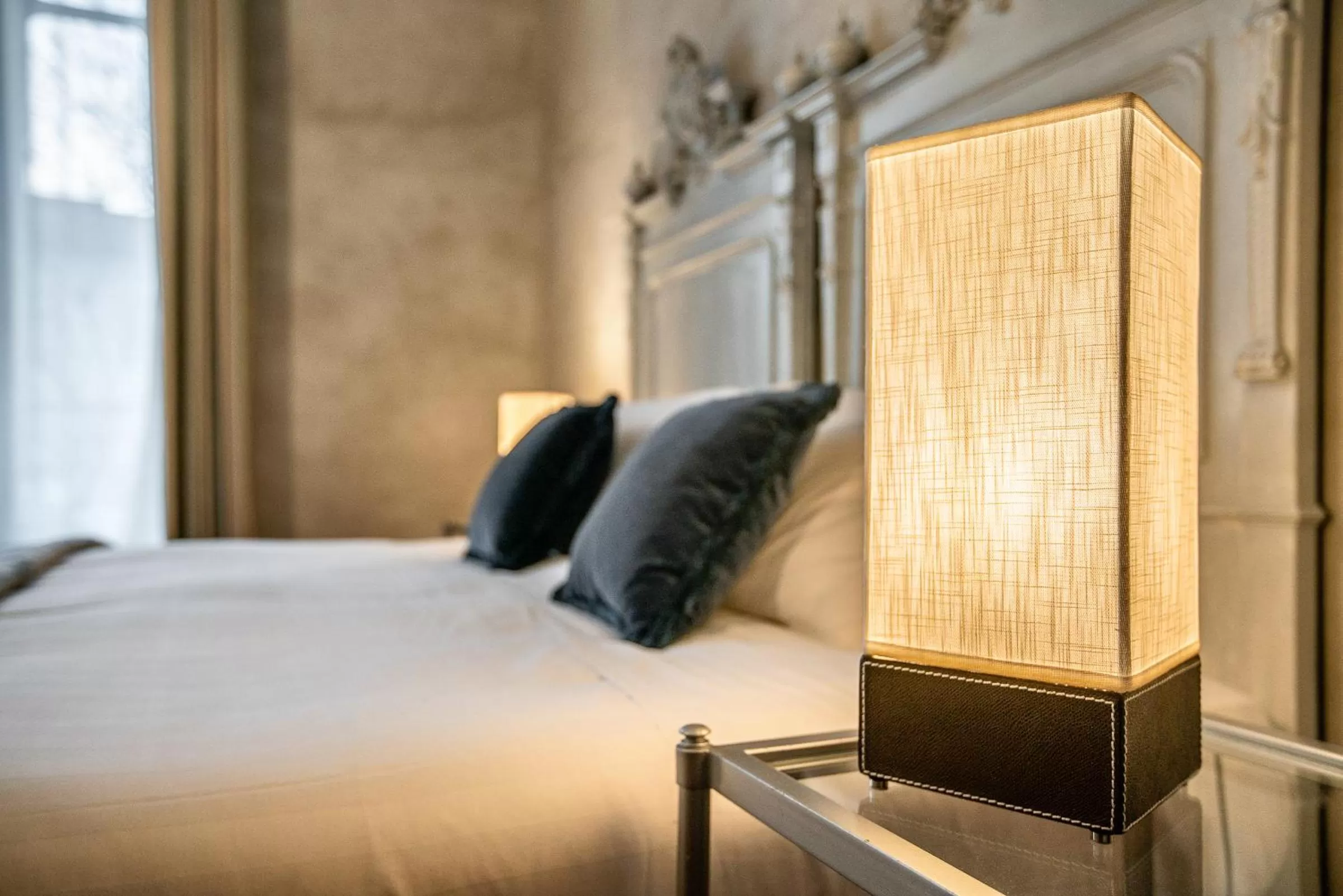 Bed in Bellezza Suites