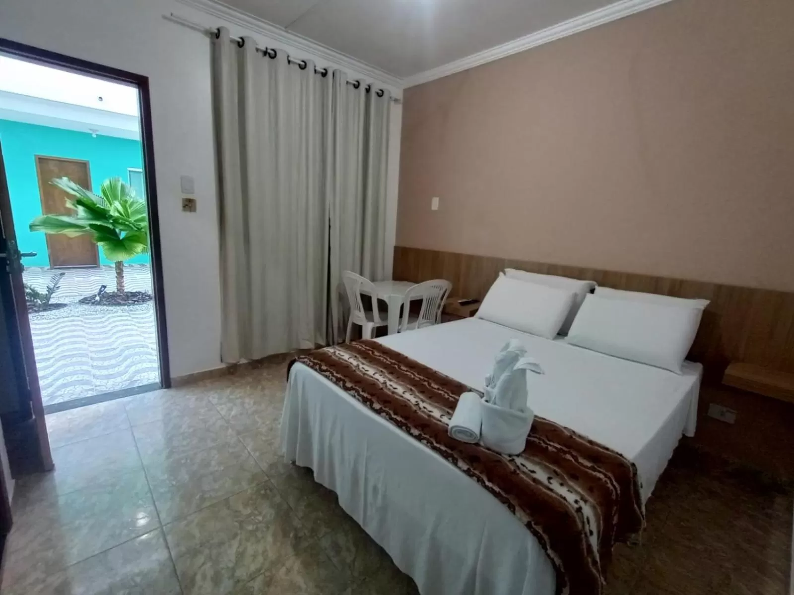 Bed in Pousada Concha Dourada