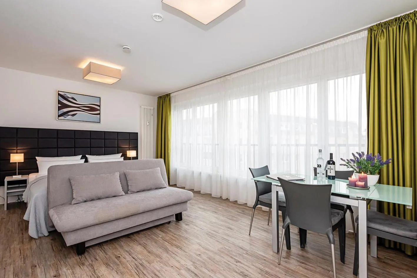 Bed in Apartments Rosenthal Residence