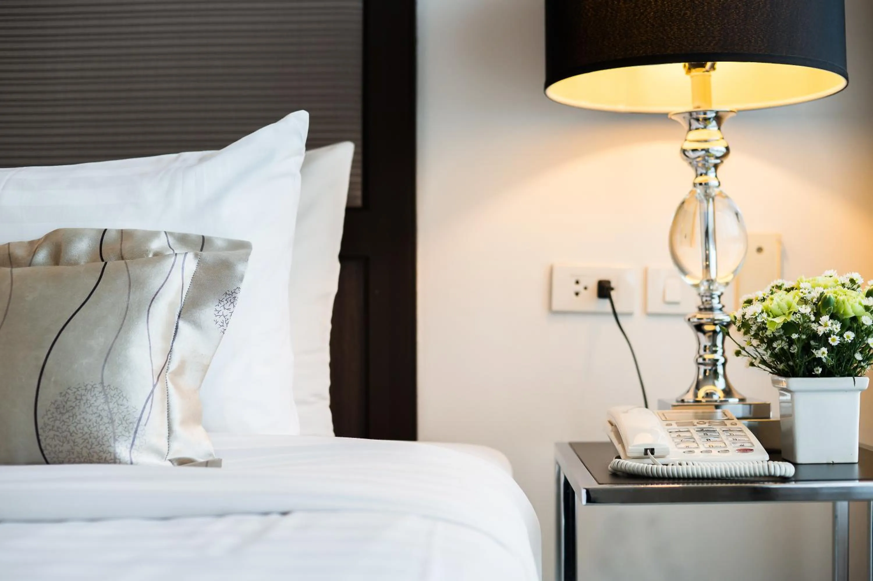 Decorative detail, Bed in Beyond Suite